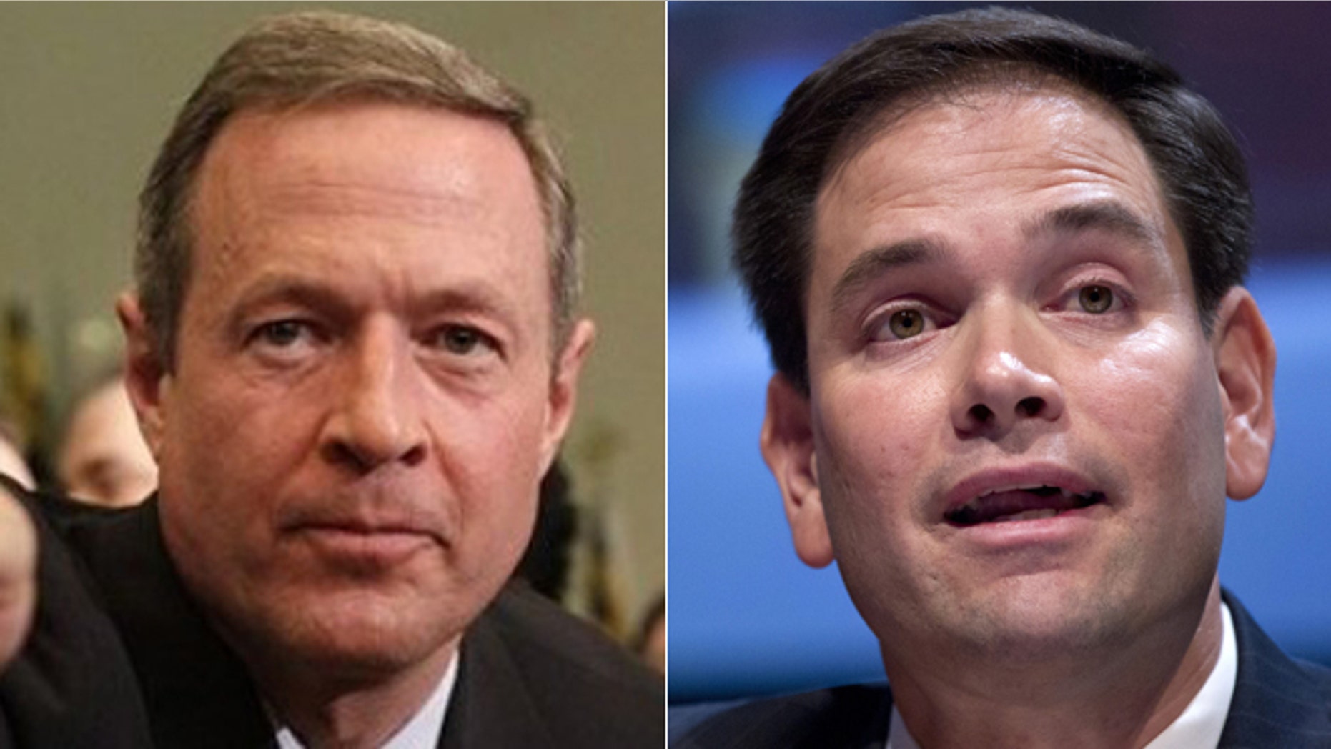 FILE: Maryland Gov. Martin O'Malley, a Democrat, and Florida Sen. Marco Rubio, Republican, are among the most talked about, potential 2016 presidential candidates.