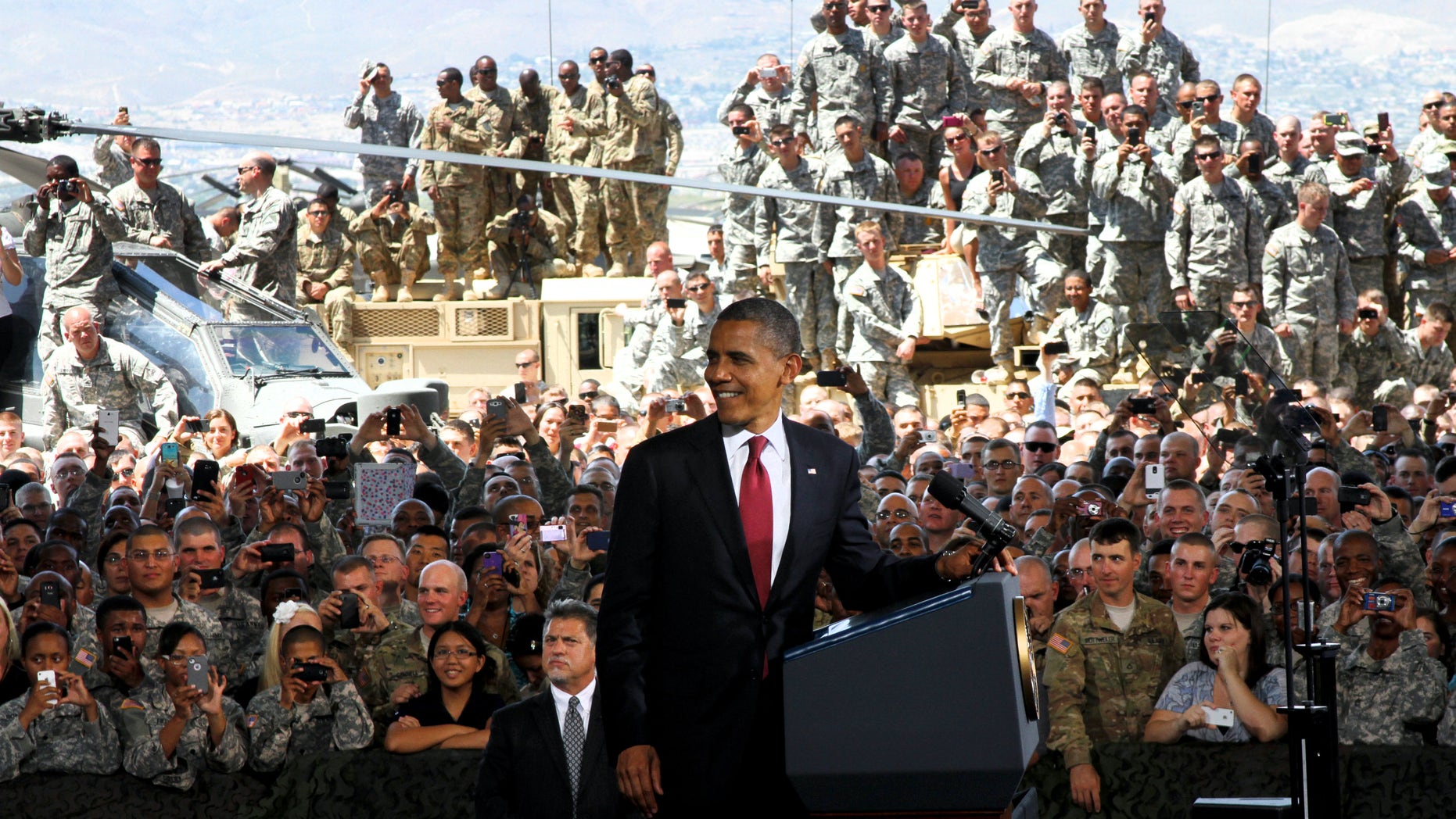 Obama speaks to soldiers at Fort Bliss to mark two years since end of ...