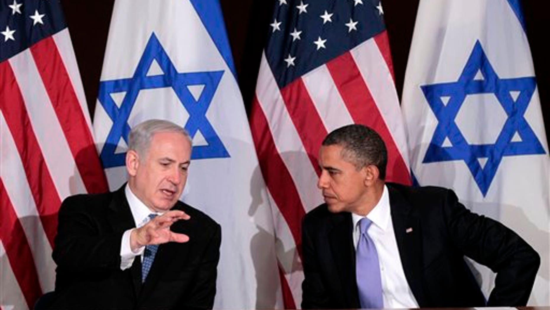 September 21: President Barack Obama meets with Israeli Prime Minister Benjamin Netanyahu at the UN Building in New York.