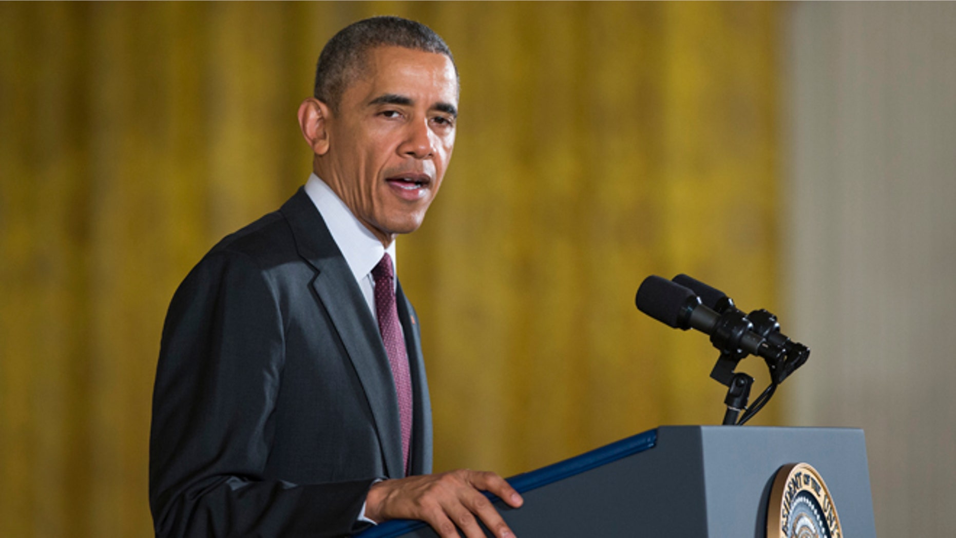 President Obama in the East Room of the White House in Washington, Monday, May 16, 2016.