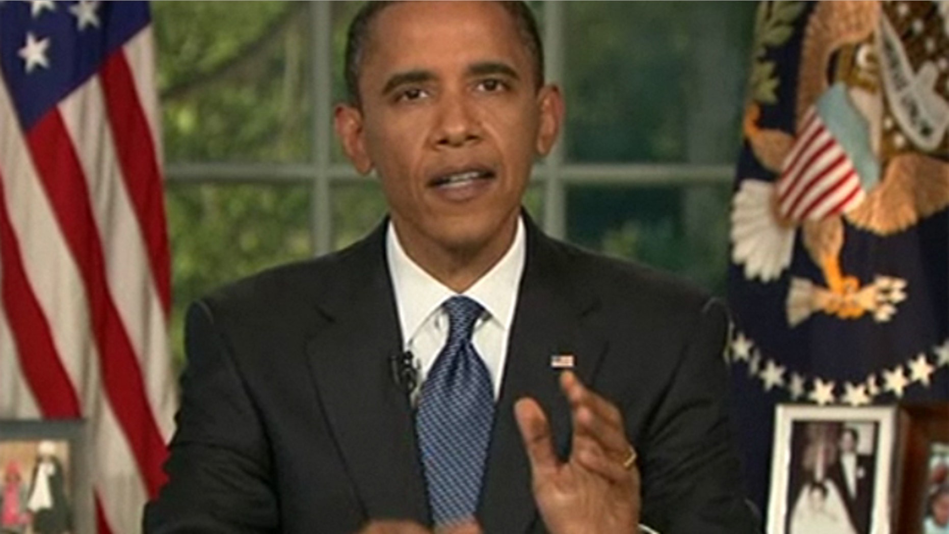 June 15, 2010: President Obama speaks from the Oval Office on the BP oil spill in the Gulf of Mexico.
