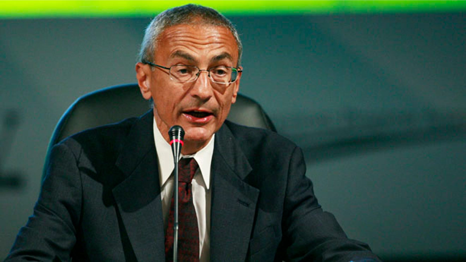 This undated file photo shows Clinton campaign Chairman John Podesta