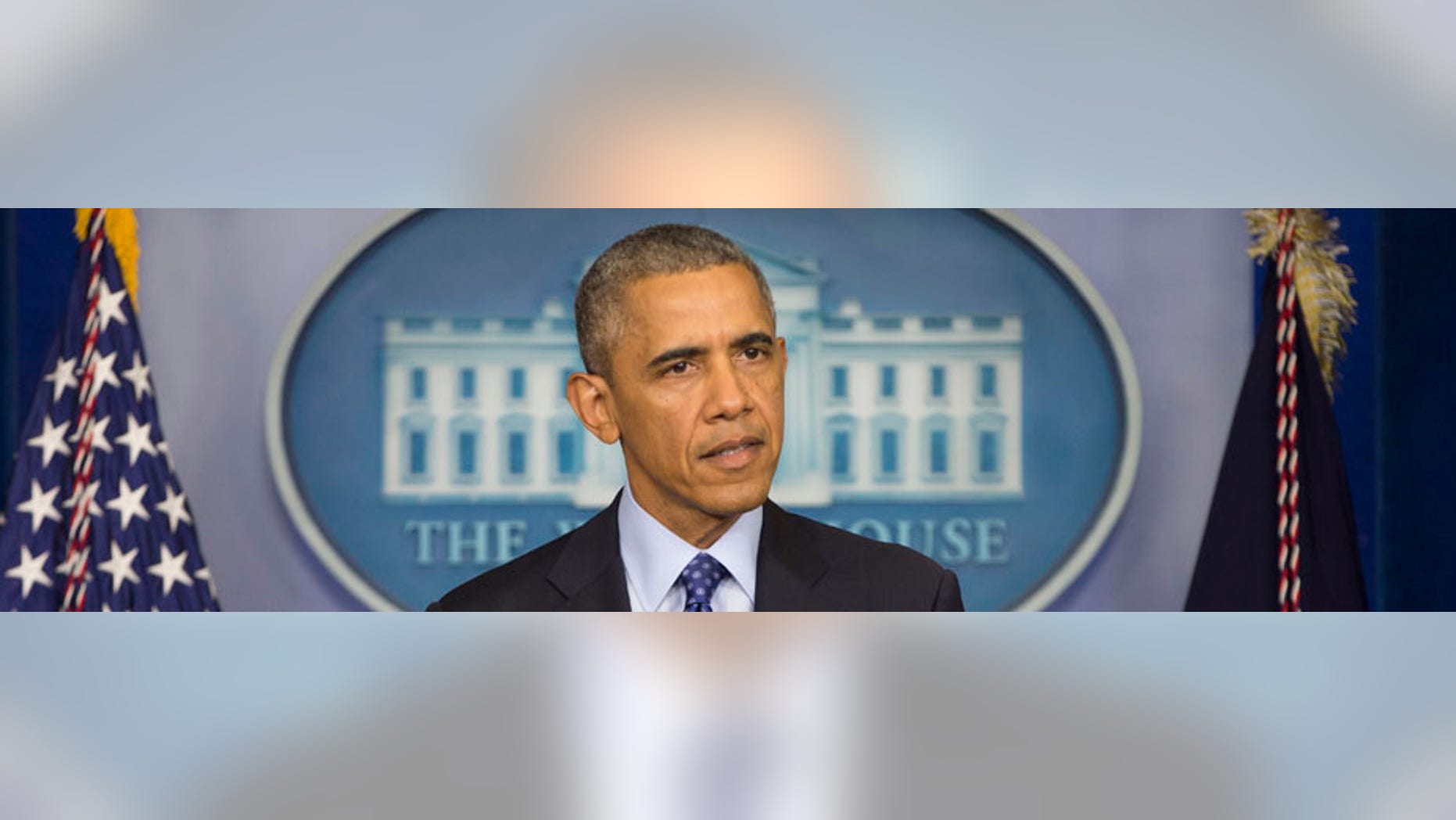 President Barack Obama speaks to members of the media about the situation in Iraq, Thursday, June 19, 2014, in the Brady Press Briefing Room of the White House in Washington. In the strongest sign yet of U.S. doubts about Iraq's stability, the Obama administration is weighing whether to press the Shiite prime minister in Baghdad to step down in a last-ditch effort to prevent disgruntled Sunnis from igniting a full-scale civil war. (AP Photo/Pablo Martinez Monsivais)
