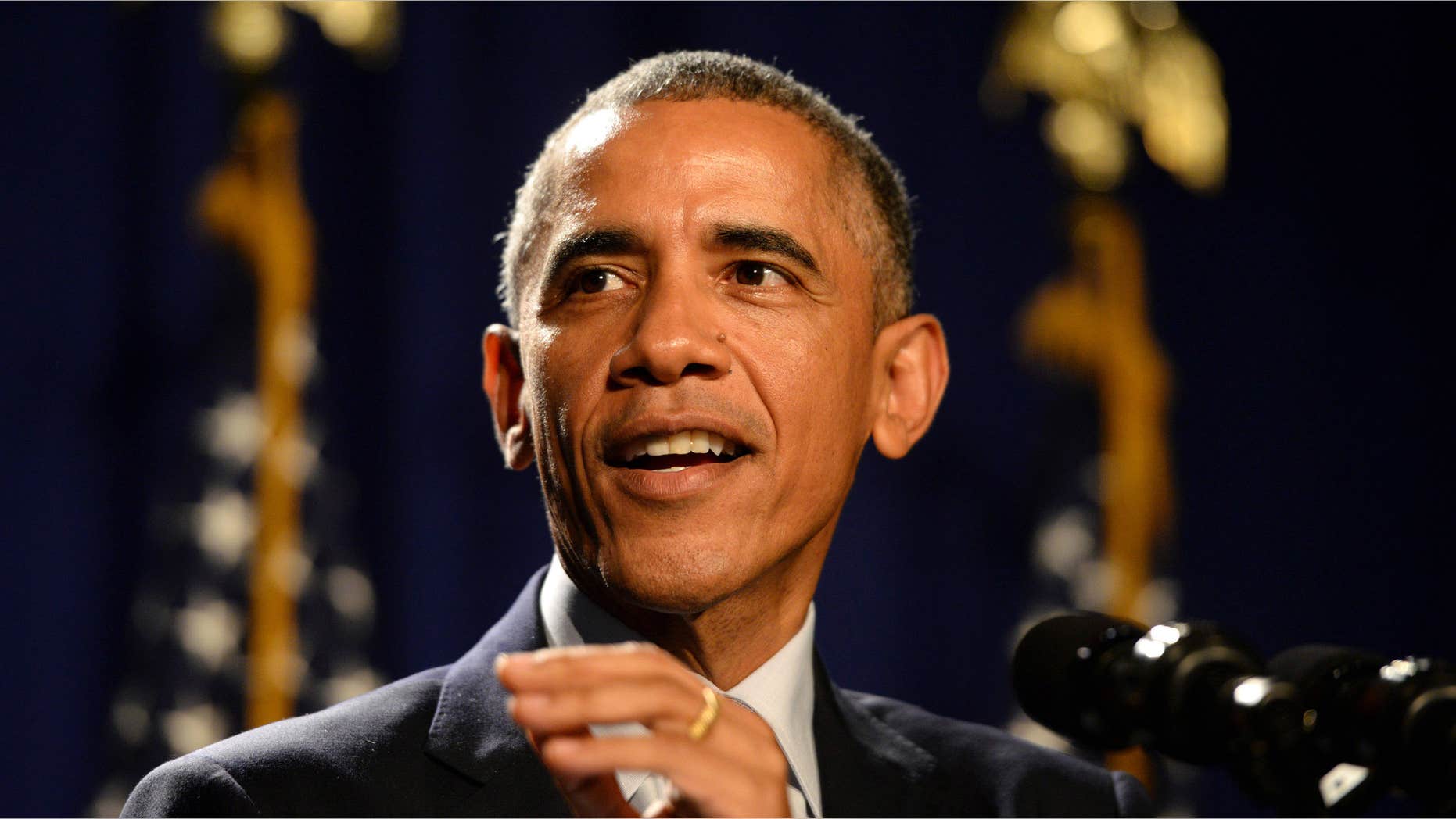 Jan. 29, 2015: President Barack Obama addresses House Democrats.