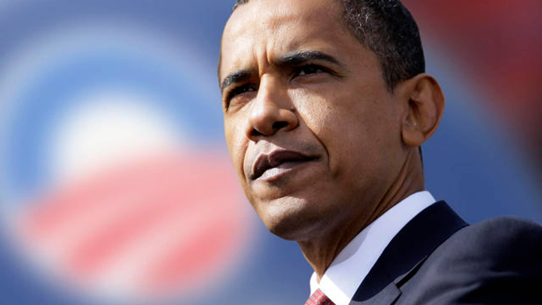 AP/Then Senator Obama campaigns in 2008