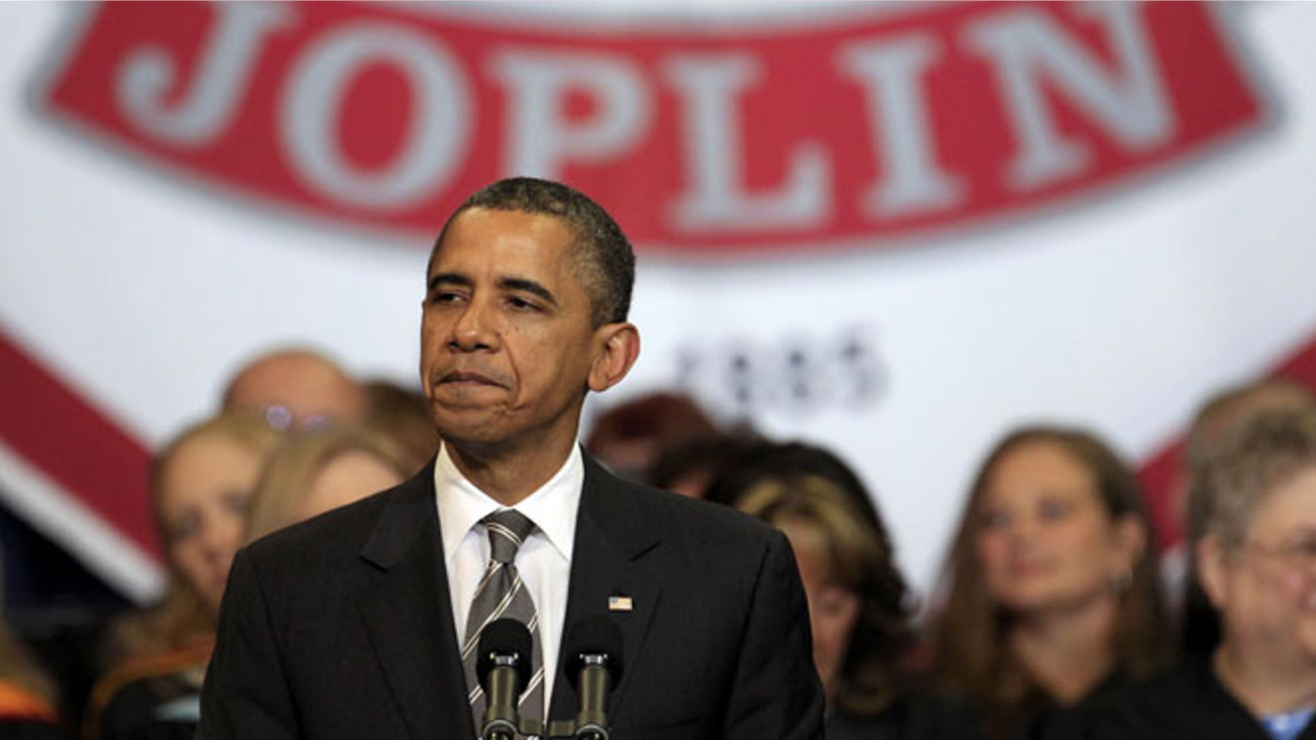 May 21, 2012: President Barack Obama delivers the commencement address to graduates of Joplin High School in Joplin, Mo.