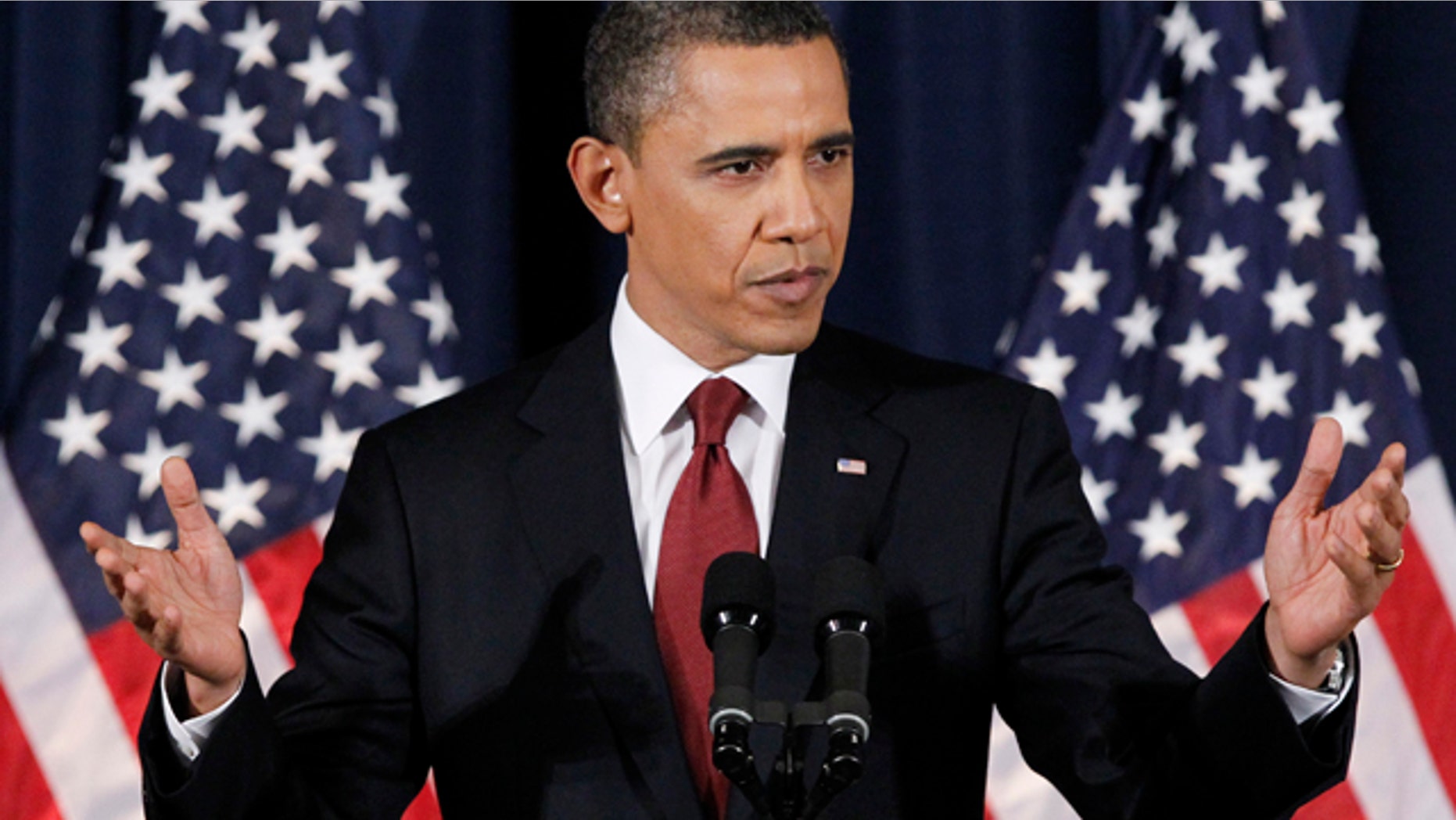 March 28, 2011: Obama says in a speech to the nation that the U.S. had 'a responsibility to act' in Libya.