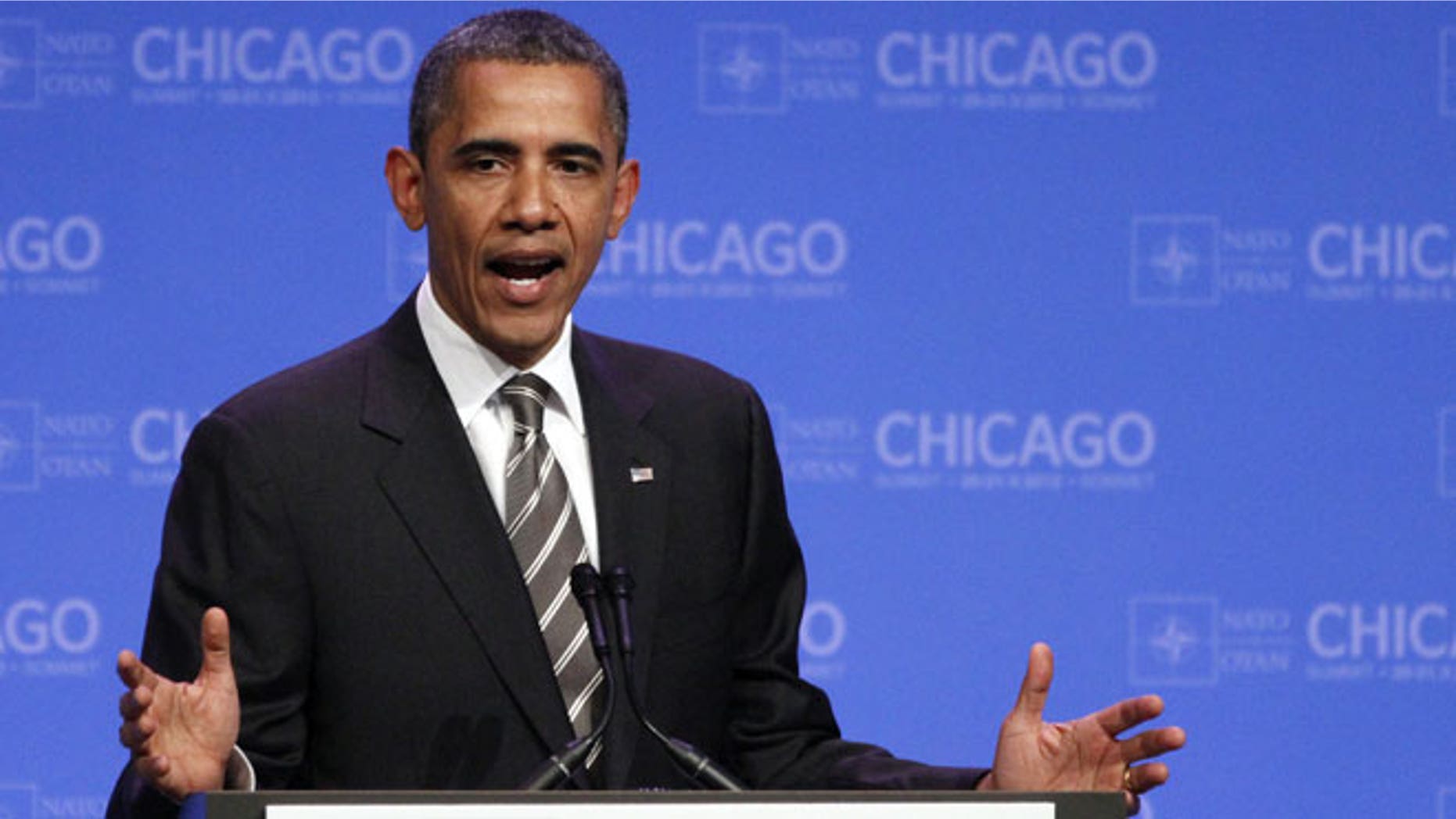 May 21, 2012: President Barack Obama speaks at a news conference at the NATO Summit in Chicago.
