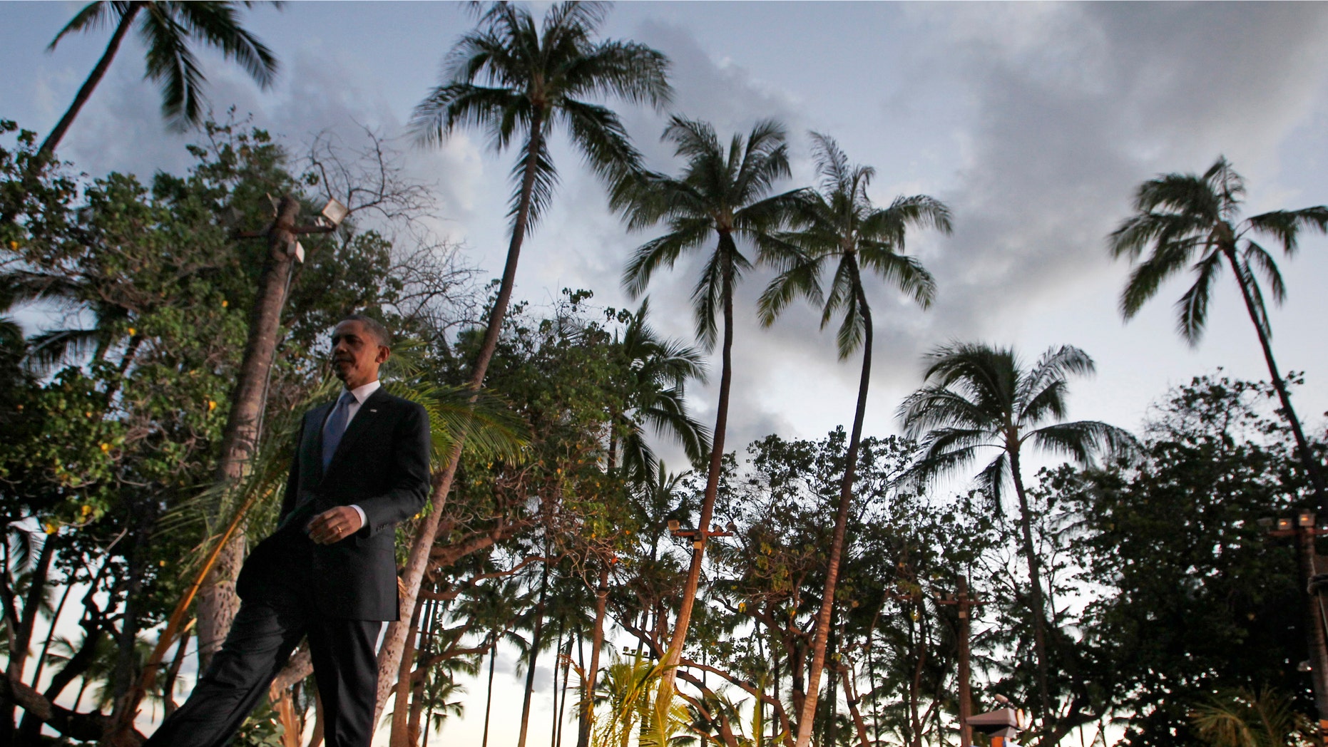 FILE: Nov. 13, 2011: President Obama at the APEC Summit in Honolulu, Hawaii, his home state and potential site of the future Obama presidential library.