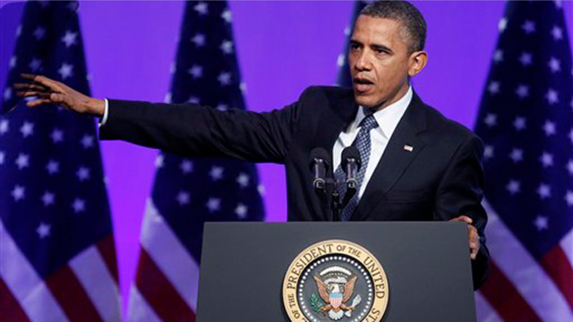April 3, 2012: President Obama speaks at an Associated Press luncheon in Washington.