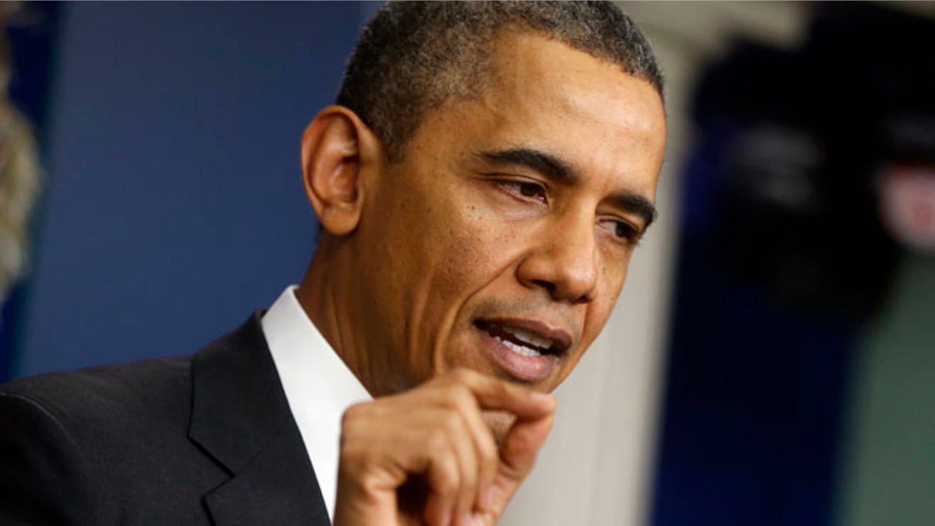 President Obama speaks during his end-of-the-year news conference at the White House in Washington, Friday, Dec. 20, 2013.
