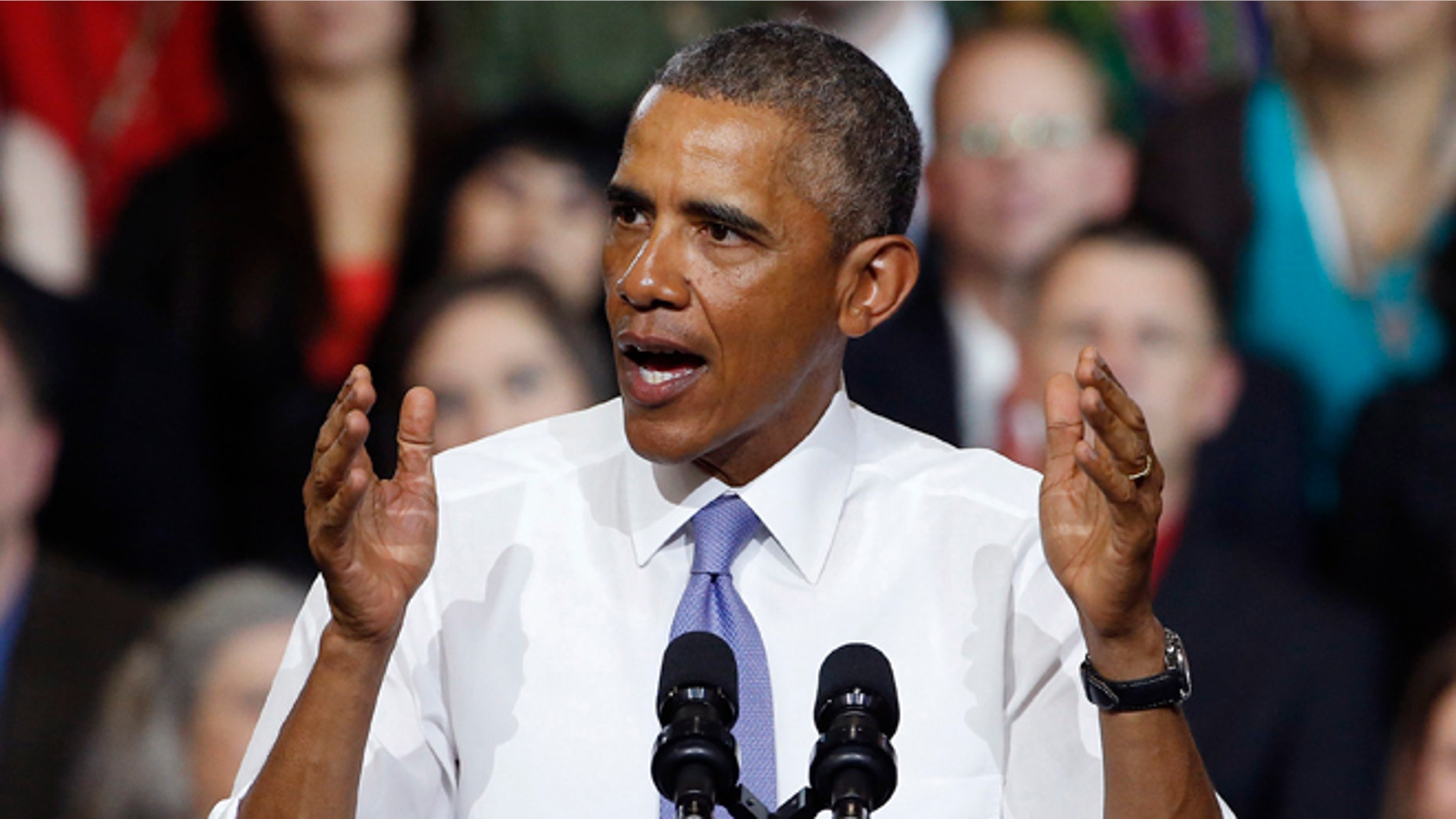 Thursday, Jan. 8, 2015 photo of President Barack Obama in Phoenix.