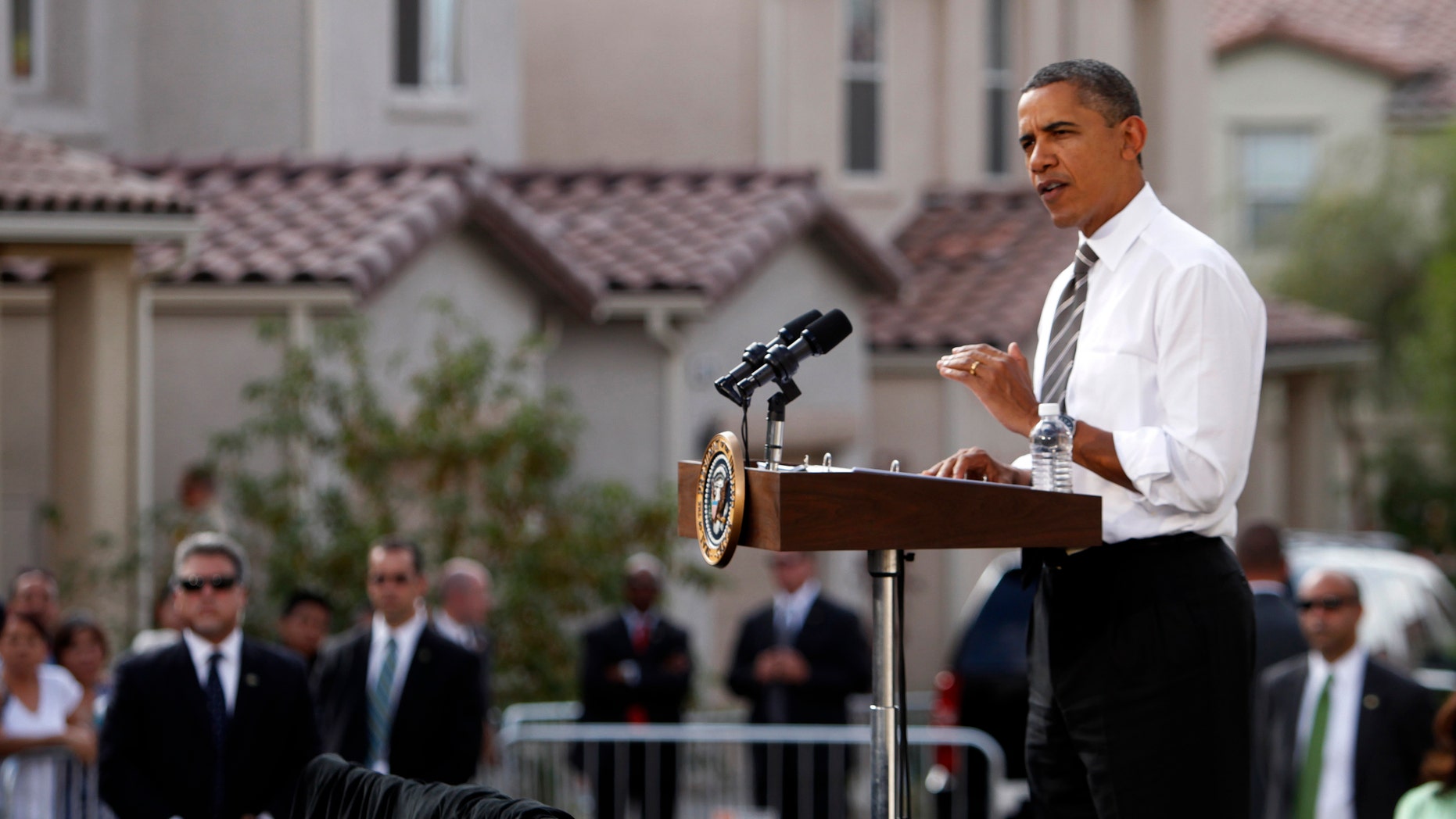 Obama, in Las Vegas, announced new rules to help homeowners with little or no equity in their home to refinance their mortgages to avoid foreclosures.
