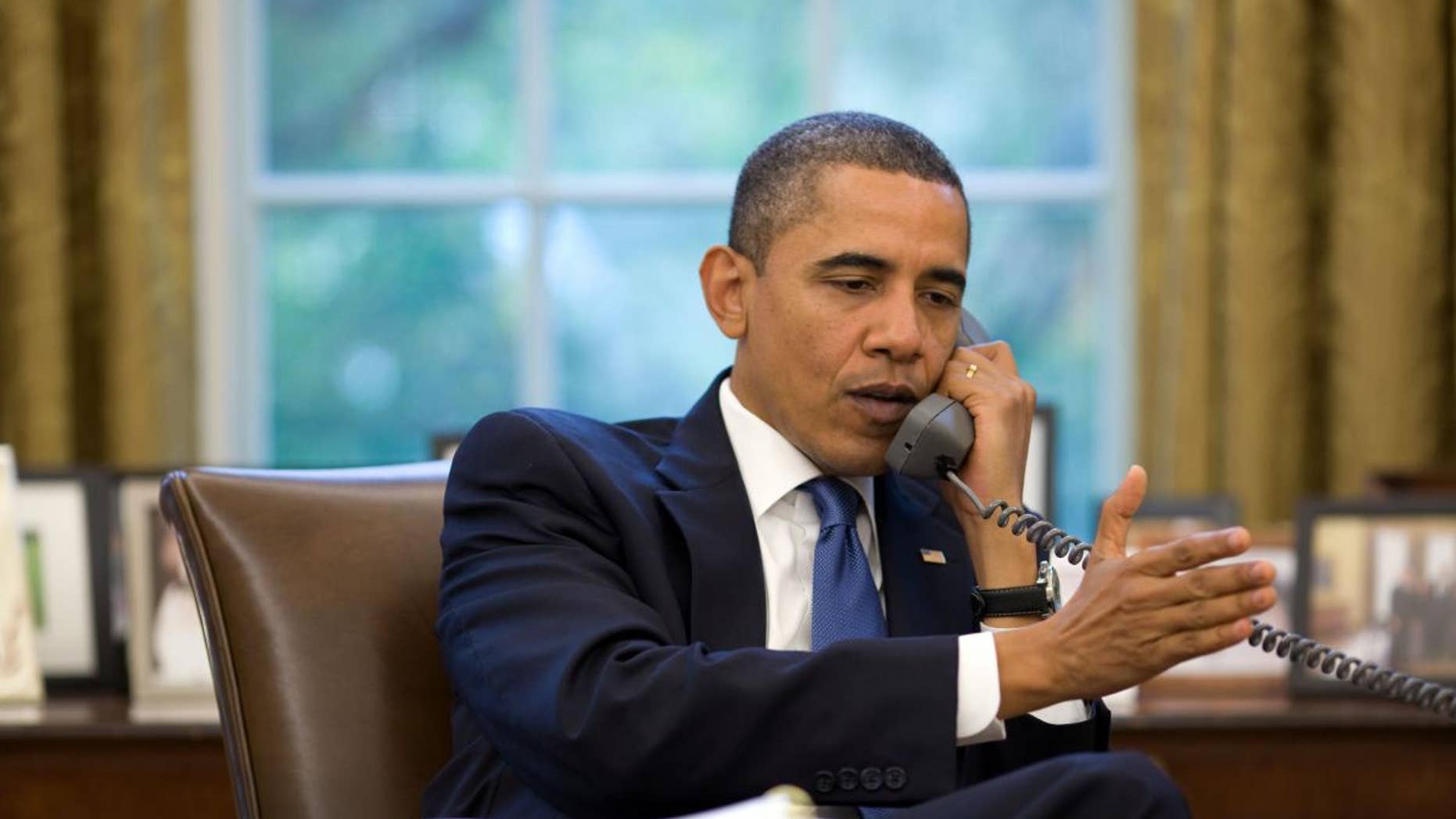President Obama gives an interview to radio host Michael Smerconish Wednesday. (White House photo)