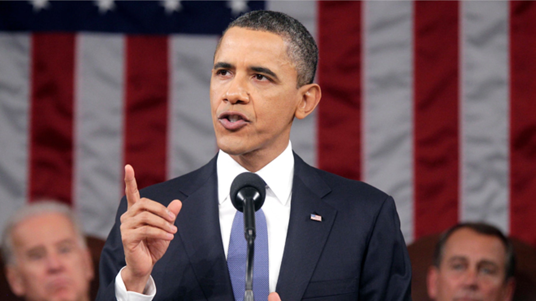 FILE: Jan. 25, 2011: President Obama delivers his State of the Union address on Capitol Hill in Washington, D.C.