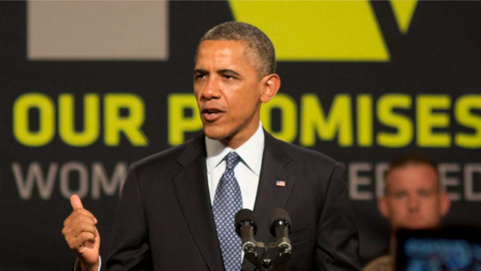Saturday, Aug.10, 2013: President Obama speaks to injured veterans and guests at the Disabled American Veterans National Convention in Orlando, Fla.
