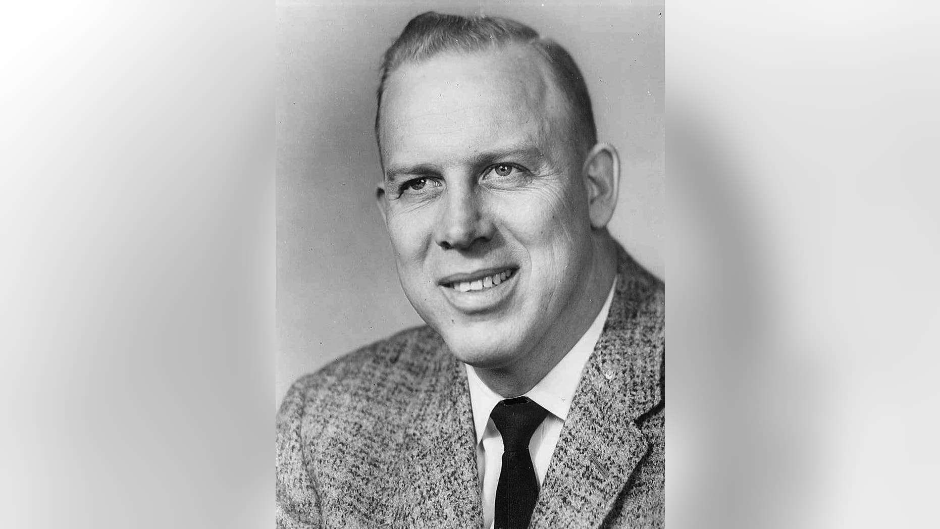In this photo provided by the University of North Dakota is head football coach Marvin “Whitey” Helling who was UND's head football coach from 1957 to 1967. The University said Tuesday, Dec. 2, 2014 that Helling, a native of Luverne, Minn., died Sunday in Florida. He was 91. (AP Photo/University of North Dakota)