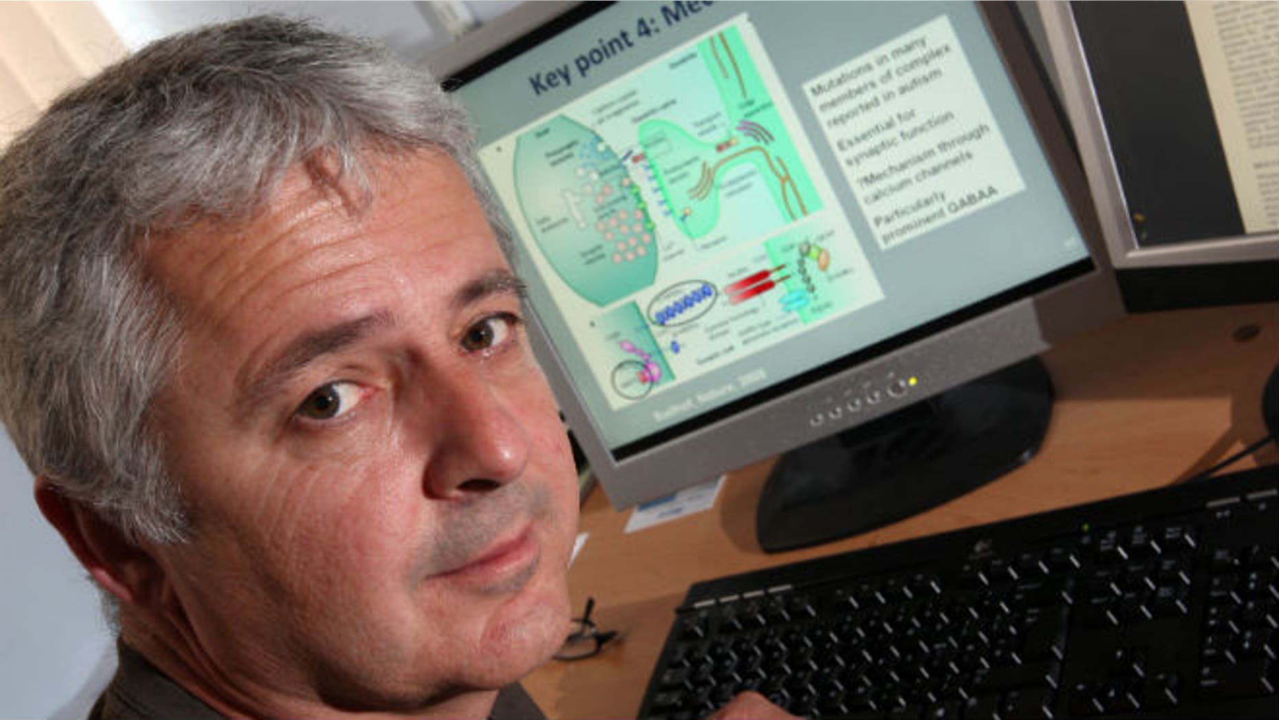 This 2013 file photo provided by Cardiff University shows Dr. Michael O'Donovan, deputy director of the MRC Centre for Neuropsychiatric Genetics and Genomics at Cardiff University School of Medicine in Cardiff, Wales, United Kingdom. (AP Photo/Cardiff University School of Medicine)