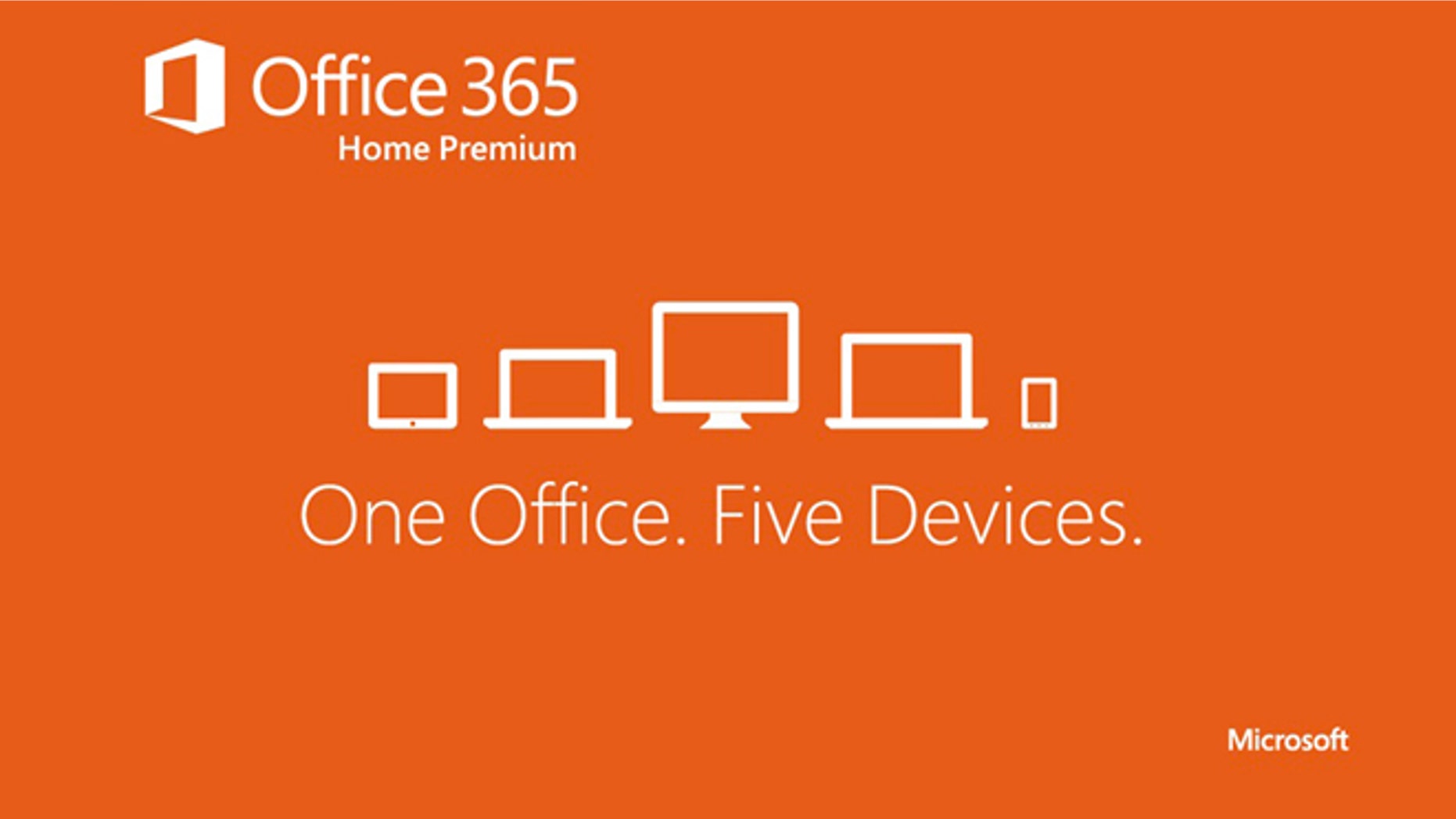 Jan. 29, 2013: Office 365 Home Premium -- a subscription version of the Office 2013 software -- works on up to five devices, including Windows tablets, PCs and Macs, Microsoft said.