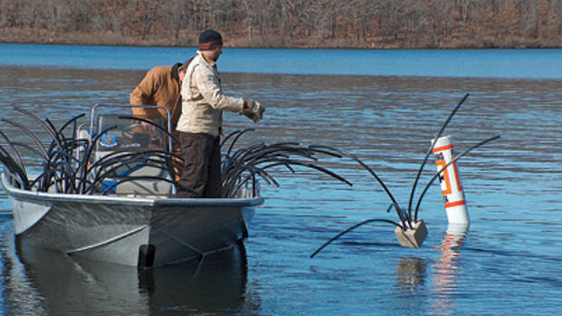 Debris from the recent tornado that swept through Oklahoma is being put to use by state conservation officials, who are submerging it in lakes to form "fish attractors."