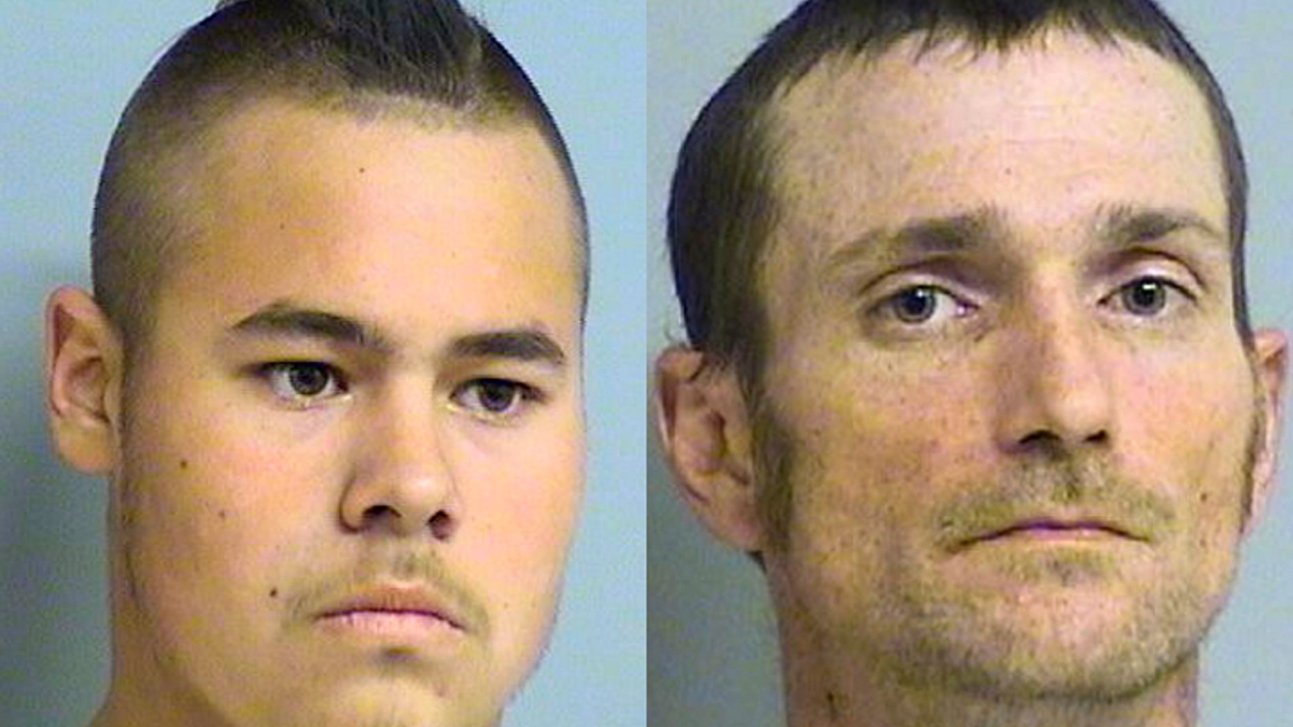 April 8: Combination of images provided by the Tulsa Police Department via the Tulsa World shows Jacob England 19, left, and Alvin Watts, 32.