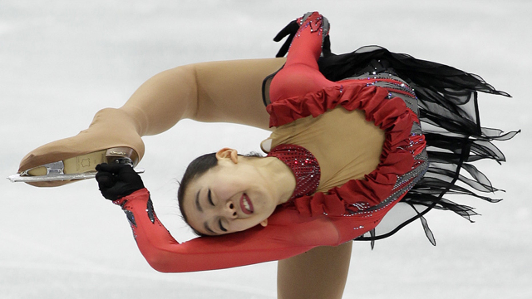 Japan's Mao Asada performs her free program during the women's figure skating competition at the Vancouver 2010 Olympics.
