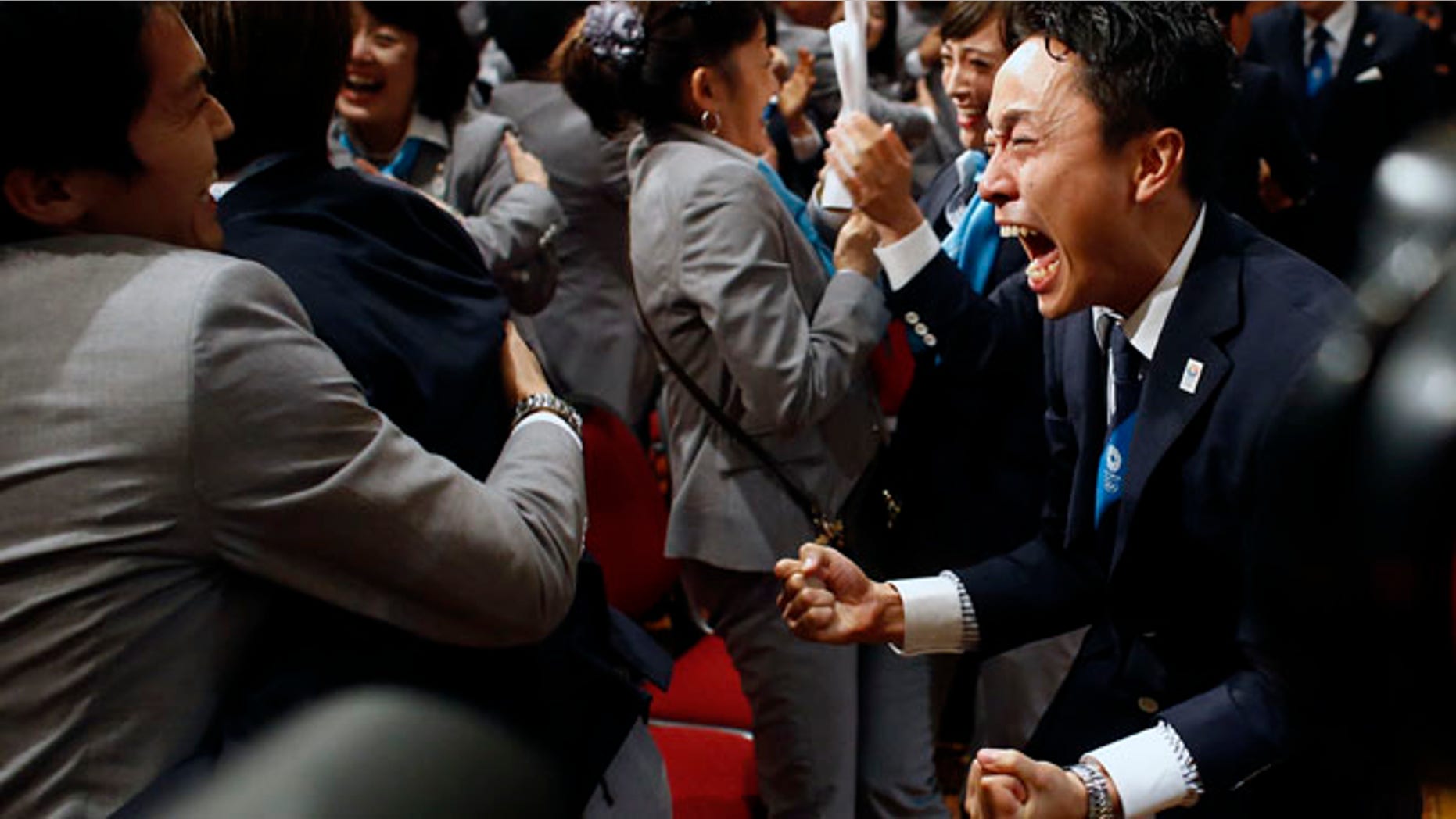 Sept. 7, 2013: Members of the Tokyo 2020 delegation celebrate after Tokyo was awarded the 2020 Olympic Games during the 125th IOC session in Buenos Aires, Argentina.