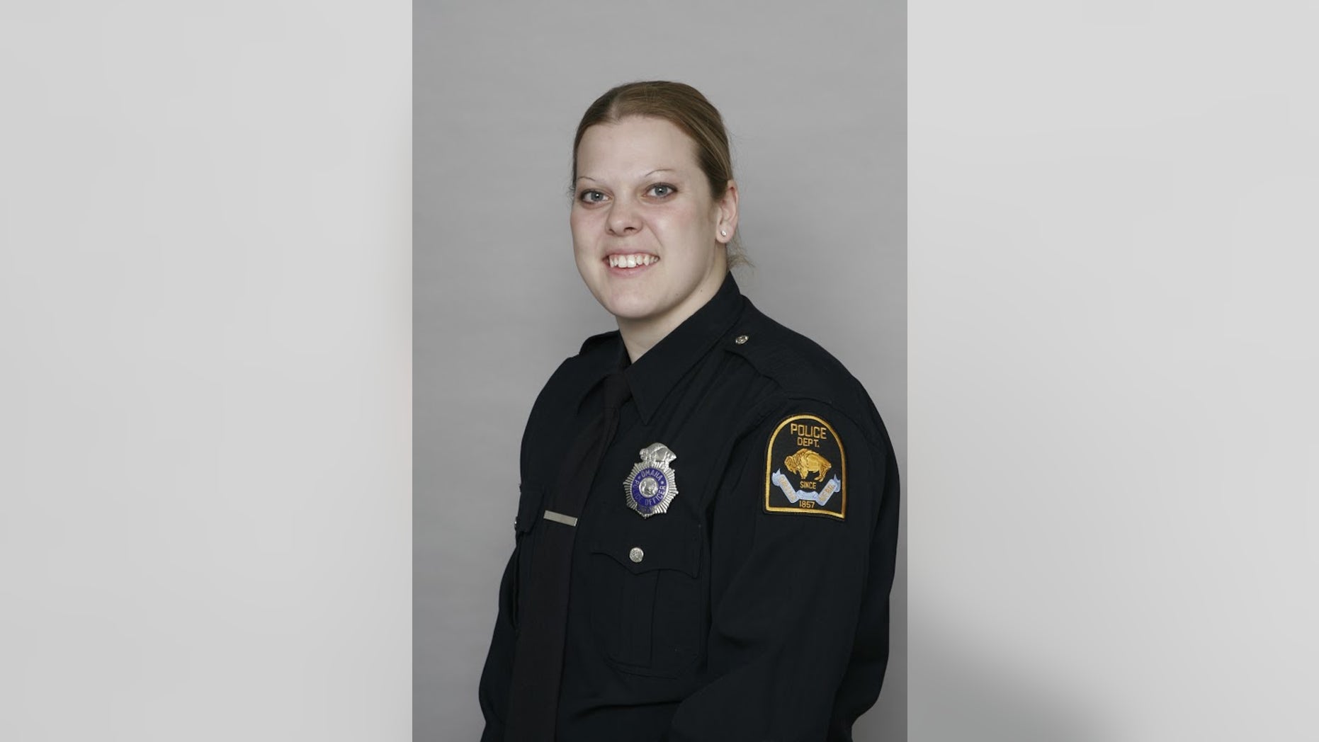 This photo provided by the Omaha Police Department shows officer Kerrie Orozco. A suspect being sought by police for an Omaha shooting opened fire on officers Wednesday, May 20, 2015, promoting a shootout that left Orozco and the suspect dead, according to Police Chief Todd Schmaderer. (Omaha Police Department via AP)