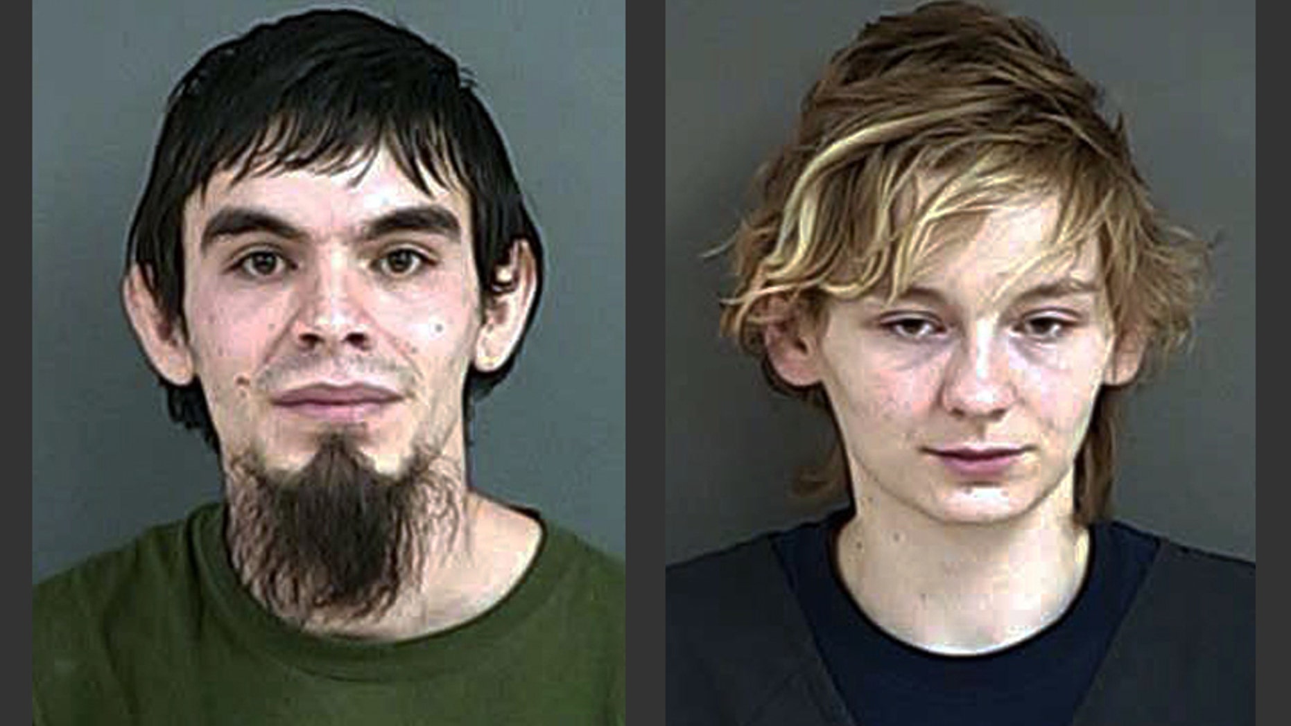 This Tuesday, Feb. 17, 2015 booking photo provided by the Douglas County Sheriff's Office shows Stephen Williams Jr., 26, of Glendale, Ore., and Amanda Hancock. Williams and Hancock were arrested Tuesday at their home in Glendale, Ore., on charges of murder by abuse after their seven-week-old baby boy, Data Hancock, was determined to have died of starvation. (AP Photo/Douglas County Sheriff's Office)