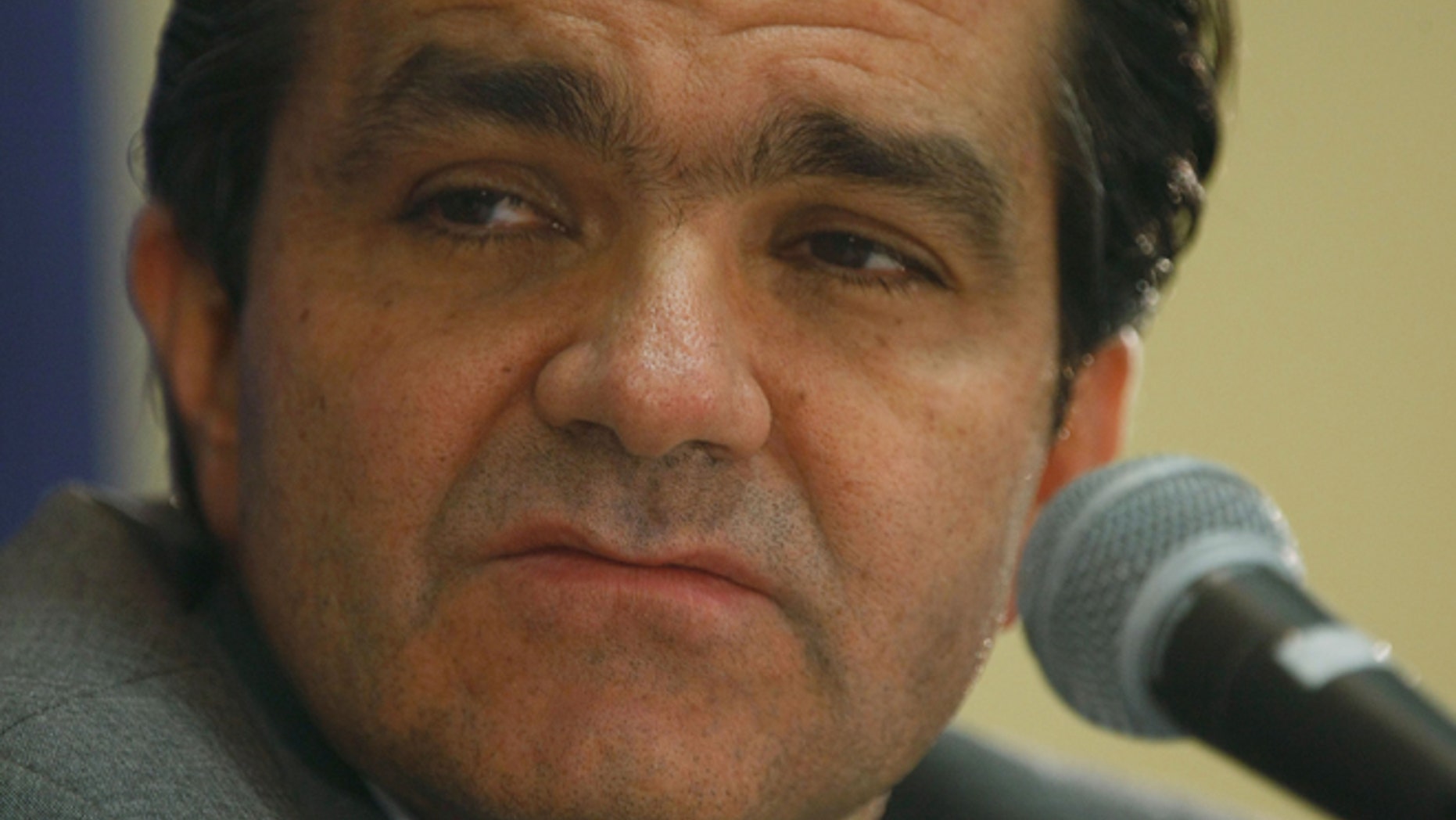 Former Colombian Finance Minister Oscar Zuluaga at the Miami Beach Convention Center on April 7, 2008, in Miami Beach, Florida. A political operative for Zuluaga's presidential campaign has been arrested for allegedly sabotaging government peace talks with the FARC rebel group. (Photo by Joe Raedle/Getty Images)