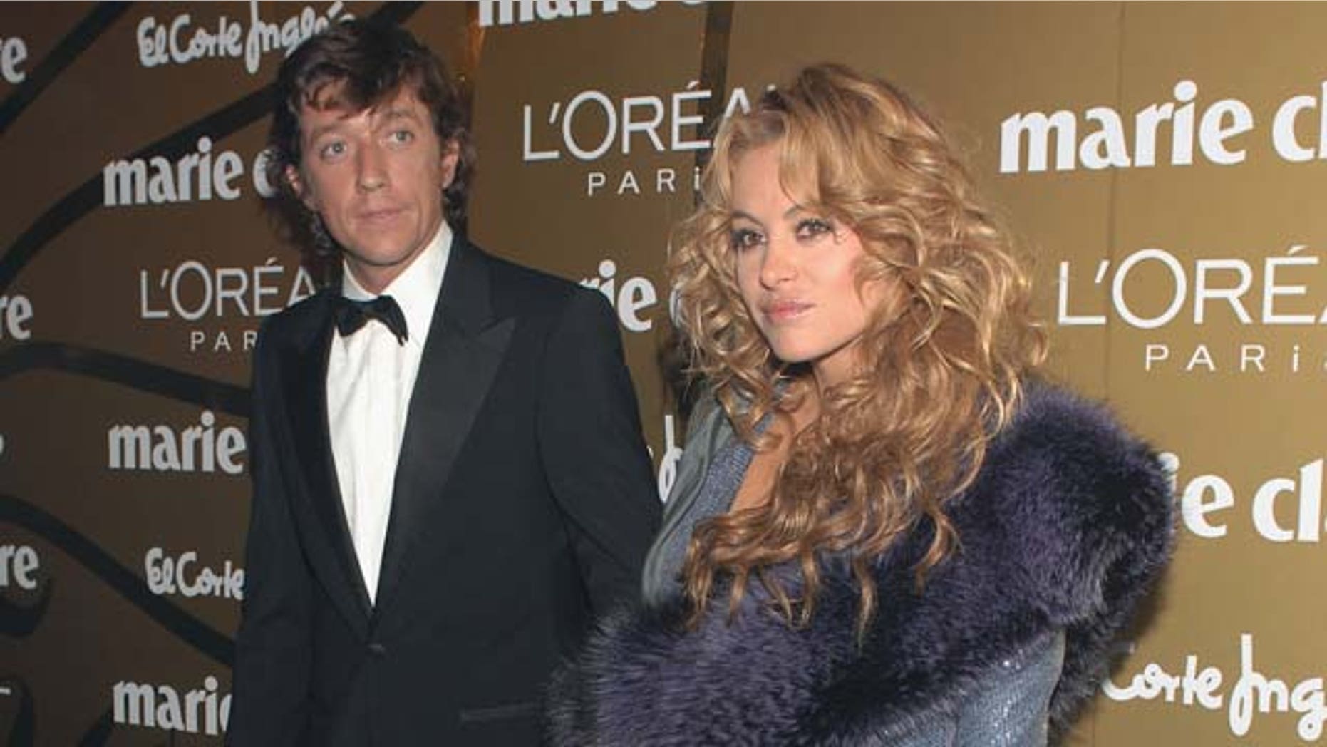 MADRID, SPAIN - NOVEMBER 22: Singer Paulina Rubio (R) and husband Nicolas "Colate" Vallejo Najera attend the 5th Marie Claire Magazine Awards at the French Embassy November 22, 2007 in Madrid, Spain. (Photo by Carlos Alvarez/Getty Images)