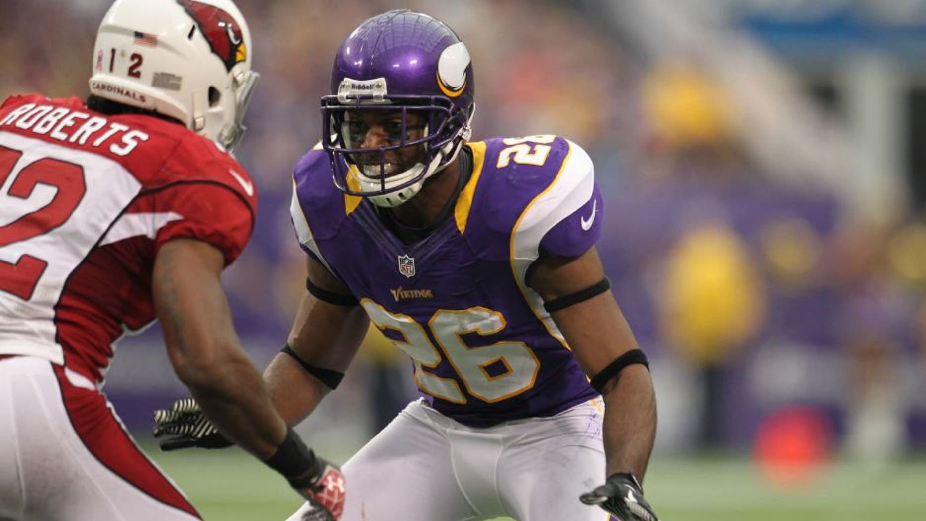 Minnesota Vikings defensive back Antoine Winfield against the Arizona Cardinals.