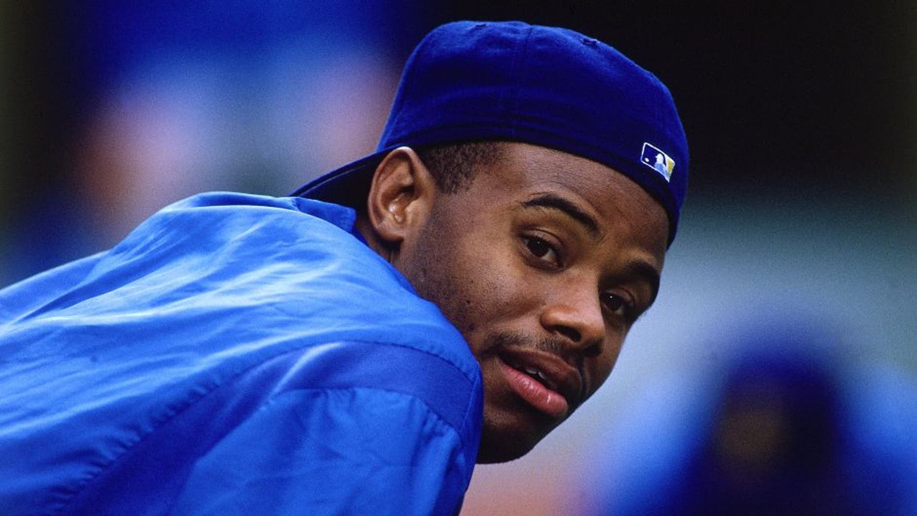BALTIMORE - APRIL 29: Ken Griffey Jr. #24 of the Seattle Mariners at Memorial Stadium during a regular season game on April 29, 1990 in Baltimore, Maryland. (Photo by Ronald C. Modra/Sports Imagery/Getty Images)