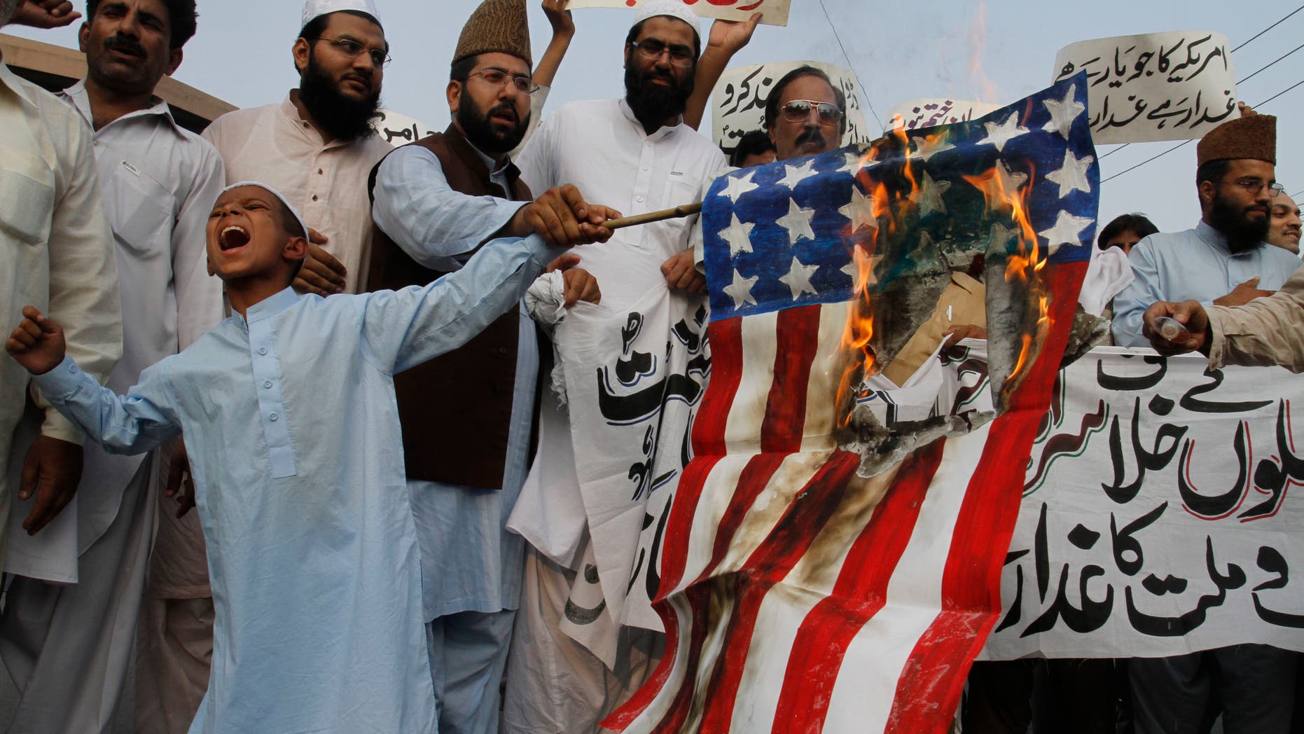 Burning the American flag can be deadly. (AP)
