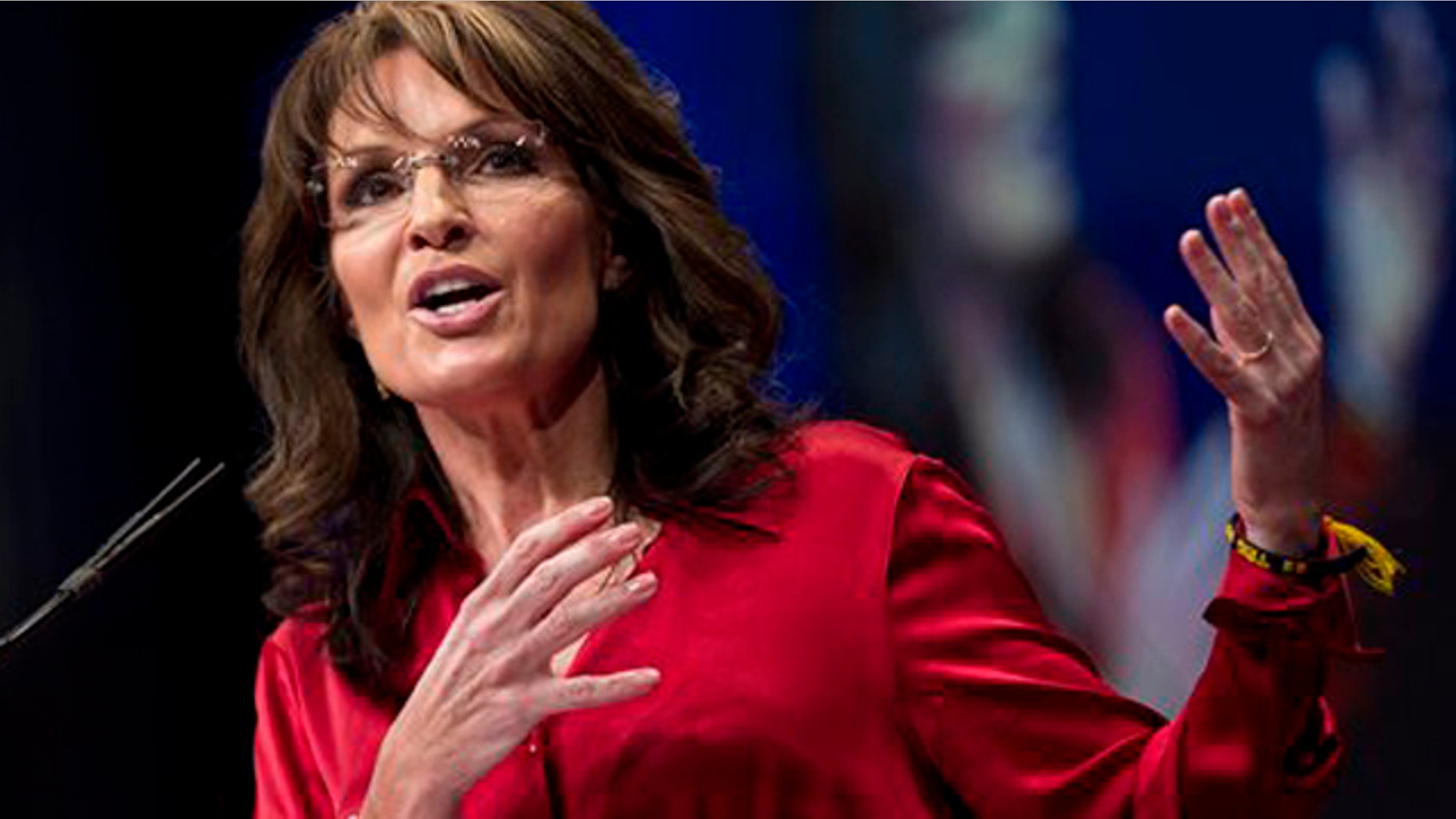 Feb. 11, 2012: Sarah Palin, the GOP candidate for vice-president in 2008, and former Alaska governor, delivers the keynote address to activists from America's political right at the Conservative Political Action Conference (CPAC).