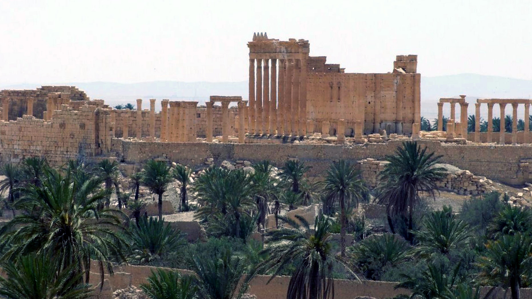 FILE photo released on Sunday, May 17, 2015, by the Syrian official news agency SANA, shows the general view of the ancient Roman city of Palmyra, northeast of Damascus, Syria.