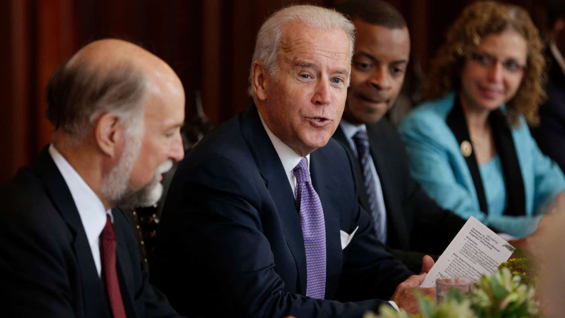 U.S. Vice President Joe Biden during a meeting at the presidential palace in Panama City, Tuesday, Nov. 19, 2013.