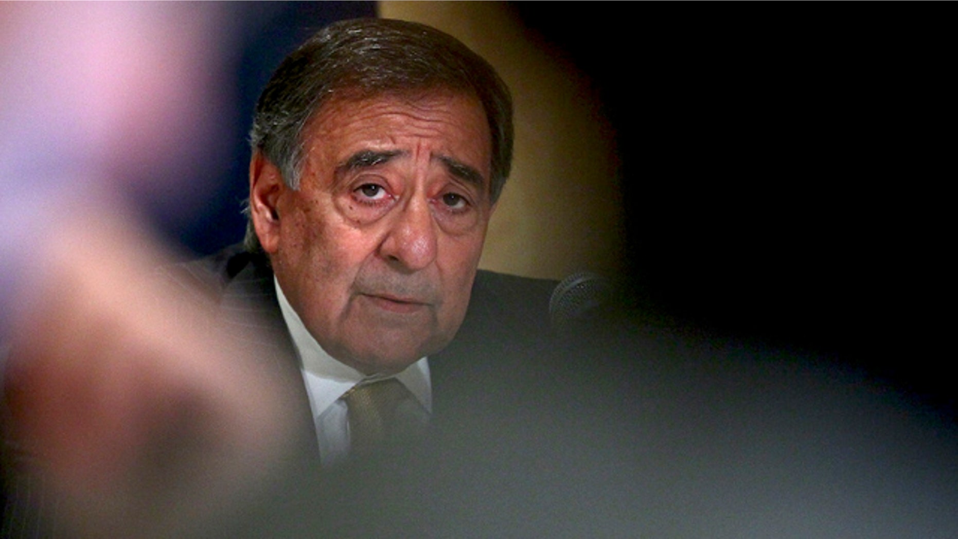Oct. 4: Defense Secretary Leon Panetta answers questions during a news conference in Cairo.