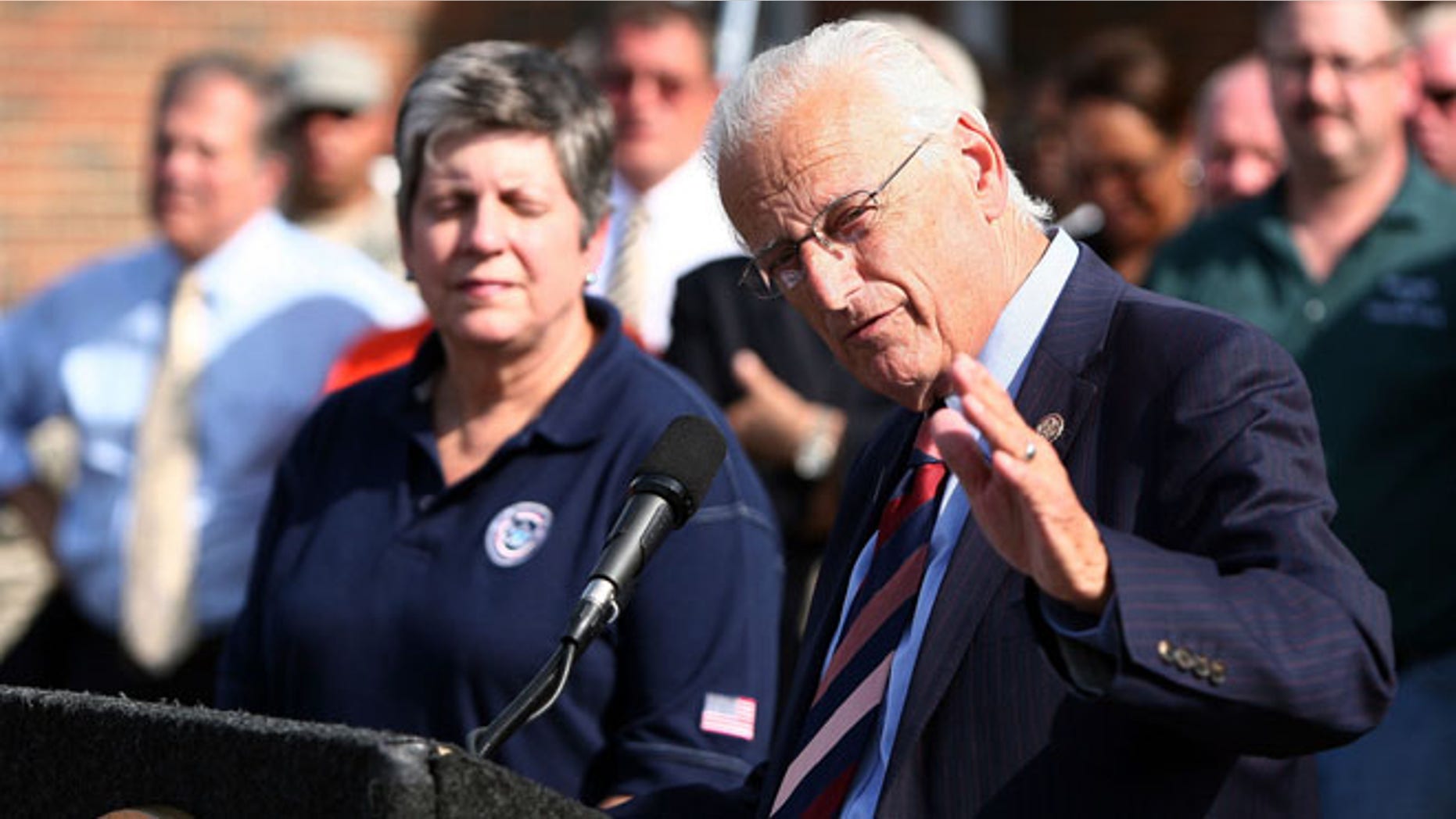 Rep. Bill Pascrell (D-N.J.), seen here with Department of Homeland Security Secretary Janet Napolitano during a press conference in Aug. 2011, has recently sponsored a bill that would quadruple the tax on ammunition if it is passed.