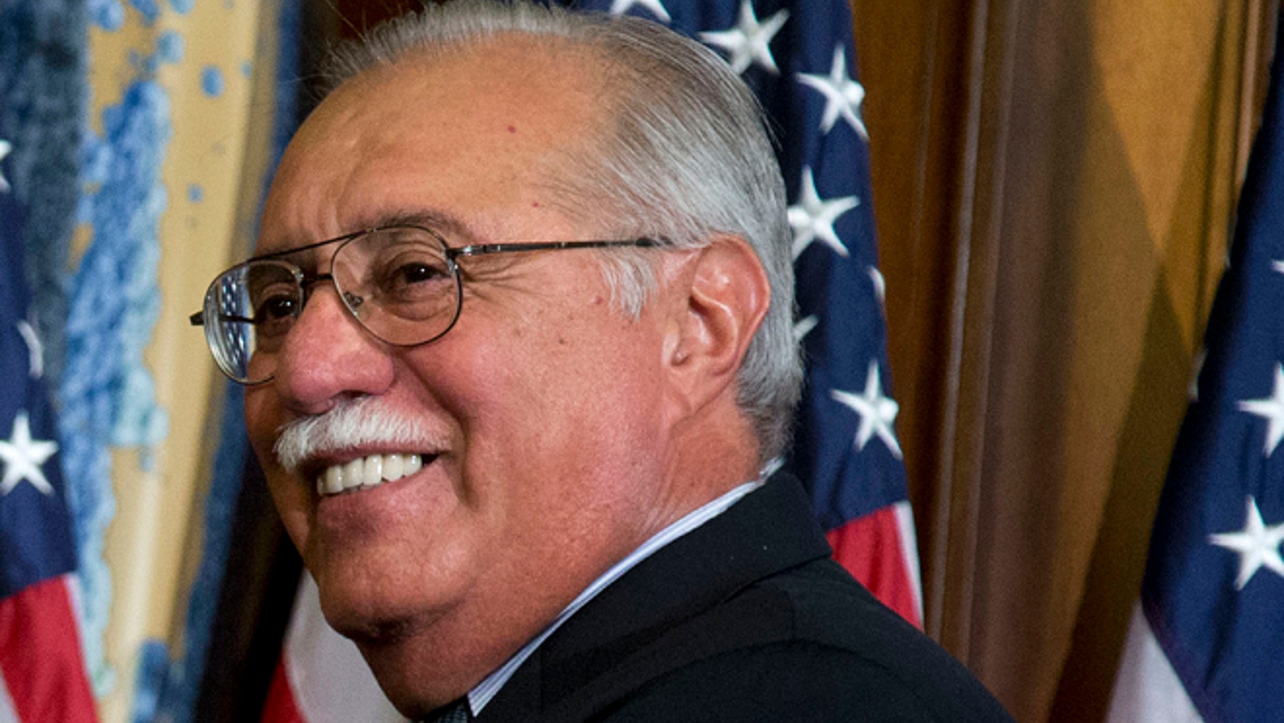 FILE - In this Jan. 3, 2013 file photo, Rep. Ed Pastor, D-Ariz. is seen on Capitol Hill in Washington. Pastor, a Democrat who is the senior member of Arizona's U.S. House delegation, has announced he will retire at the end of this current term. (AP Photo/ Evan Vucci, File)
