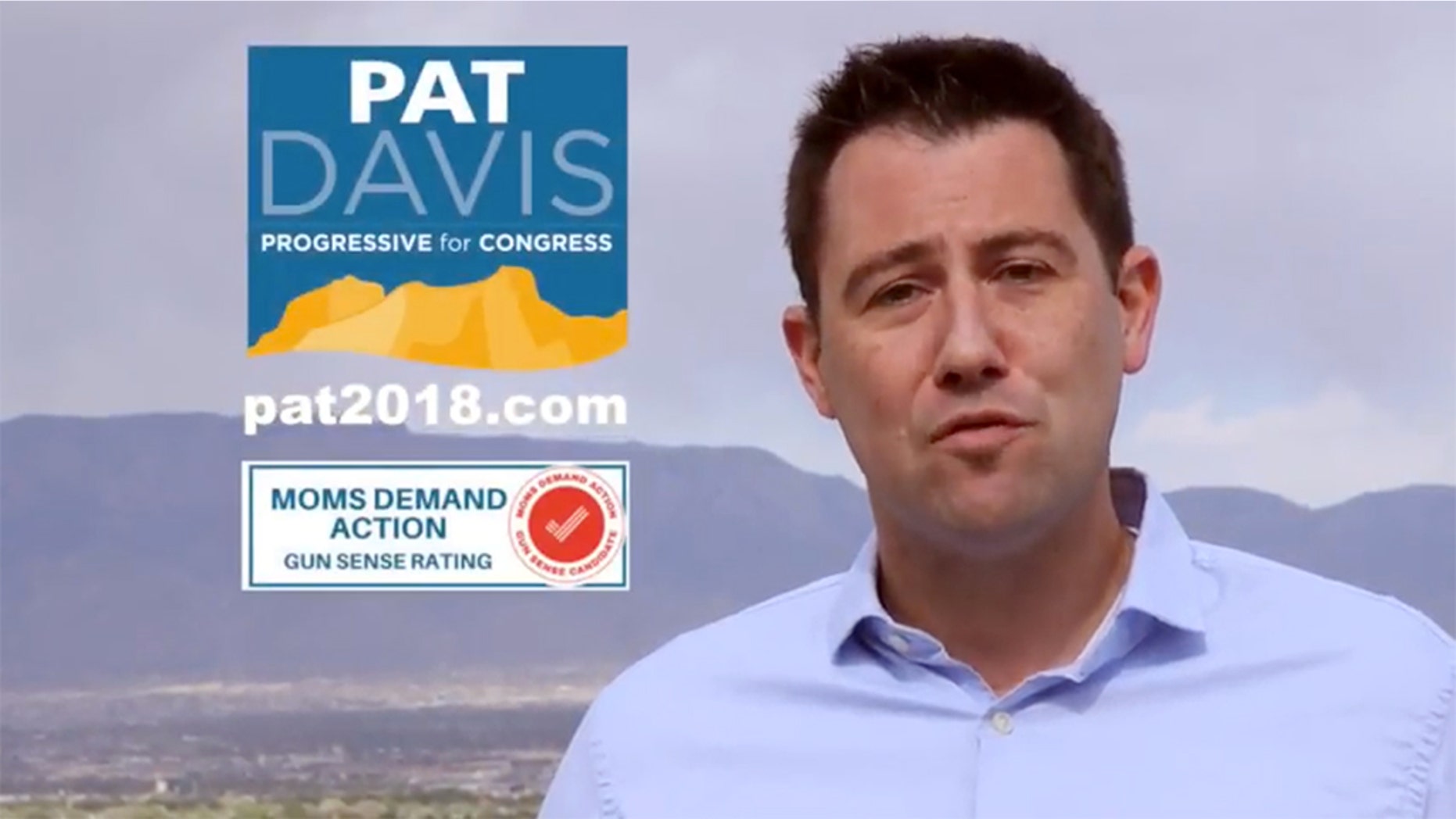 Albuquerque City Councilor Pat Davis, who is running in New Mexico’s 1st Congressional District’s Democratic primary next month, announced plans to run the campaign spot on KRQE, the local CBS affiliate in Albuquerque, on Friday afternoon.