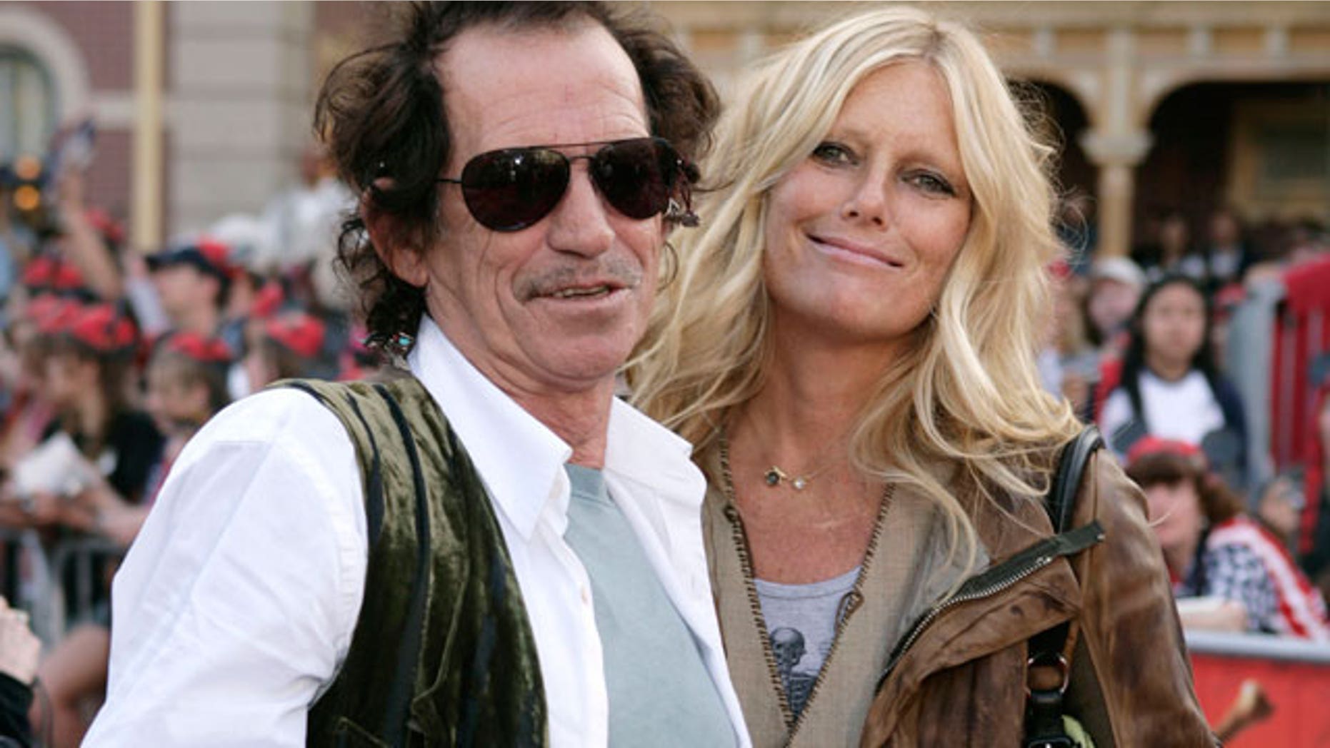 Keith Richards and Patti Hansen