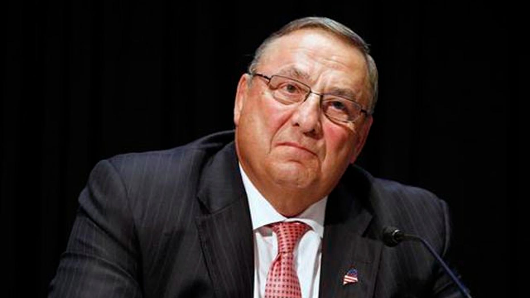Maine Gov. Paul LePage attends an opioid abuse conference in Boston on June 7, 2016.