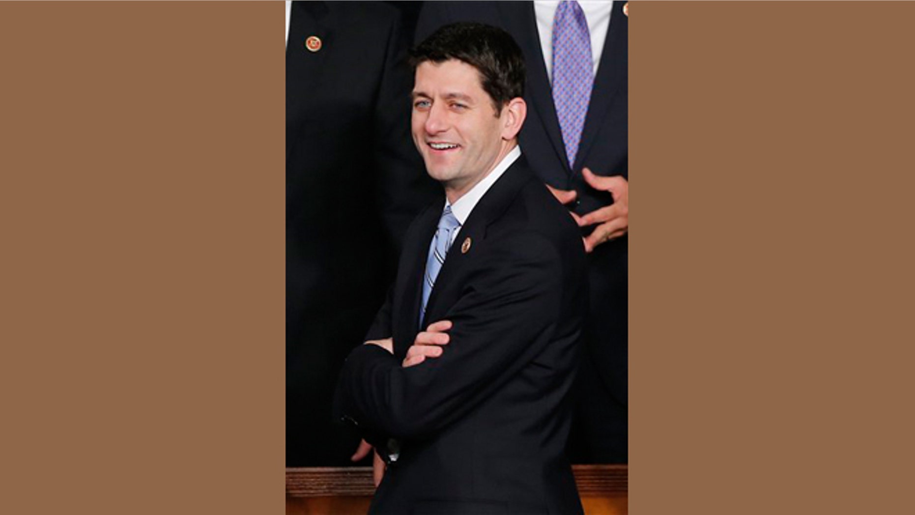 Feb. 12, 2013: House Budget Committee Chairman Rep. Paul Ryan, (R-Wis.) arrives for President Obama's State of the Union address during a joint session of Congress on Capitol Hill in Washington.