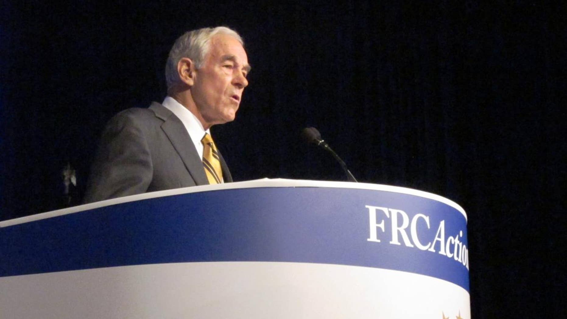 Ron Paul at Values Voter Summit/Fox News Photo