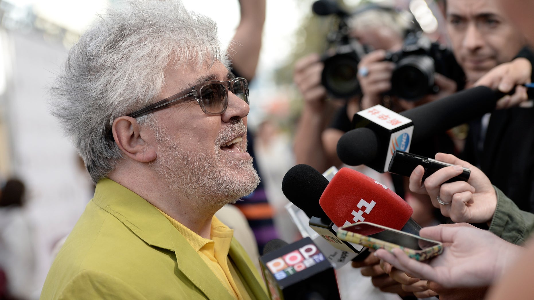 Filmmaker Pedro Almódovar at the premiere "So Excited!" on June 13, 2013 in Los Angeles, California.