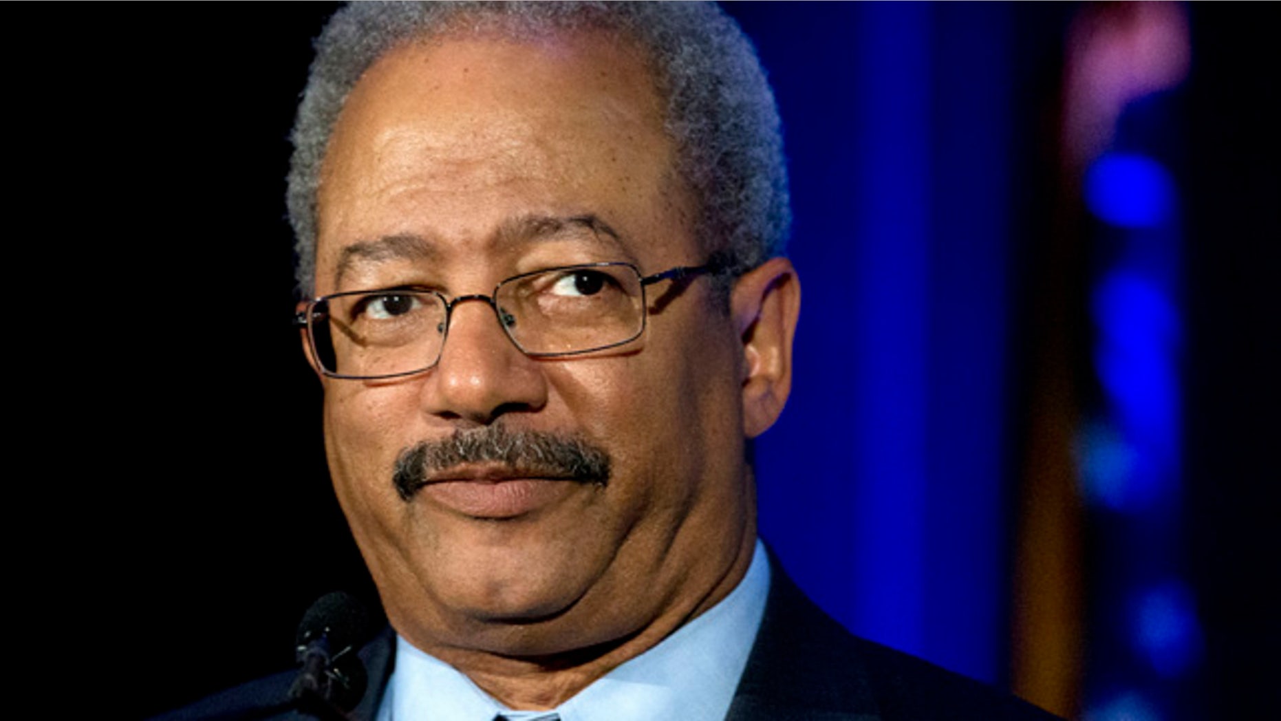 In this May 7, 2015 photo, Rep. Chaka Fattah, D-Pa., speaks during a My Brother's Keeper town hall at the School of the Future in Philadelphia. Fattah, an 11-term Democrat from Philadelphia, was indicted Wednesday, July 29, 2015, on charges that he misappropriated hundreds of thousands of dollars of federal, charitable and campaign funds. (AP Photo/Matt Rourke)