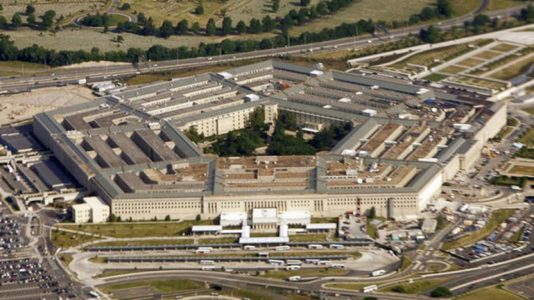 An aerial view of the Pentagon (AP)