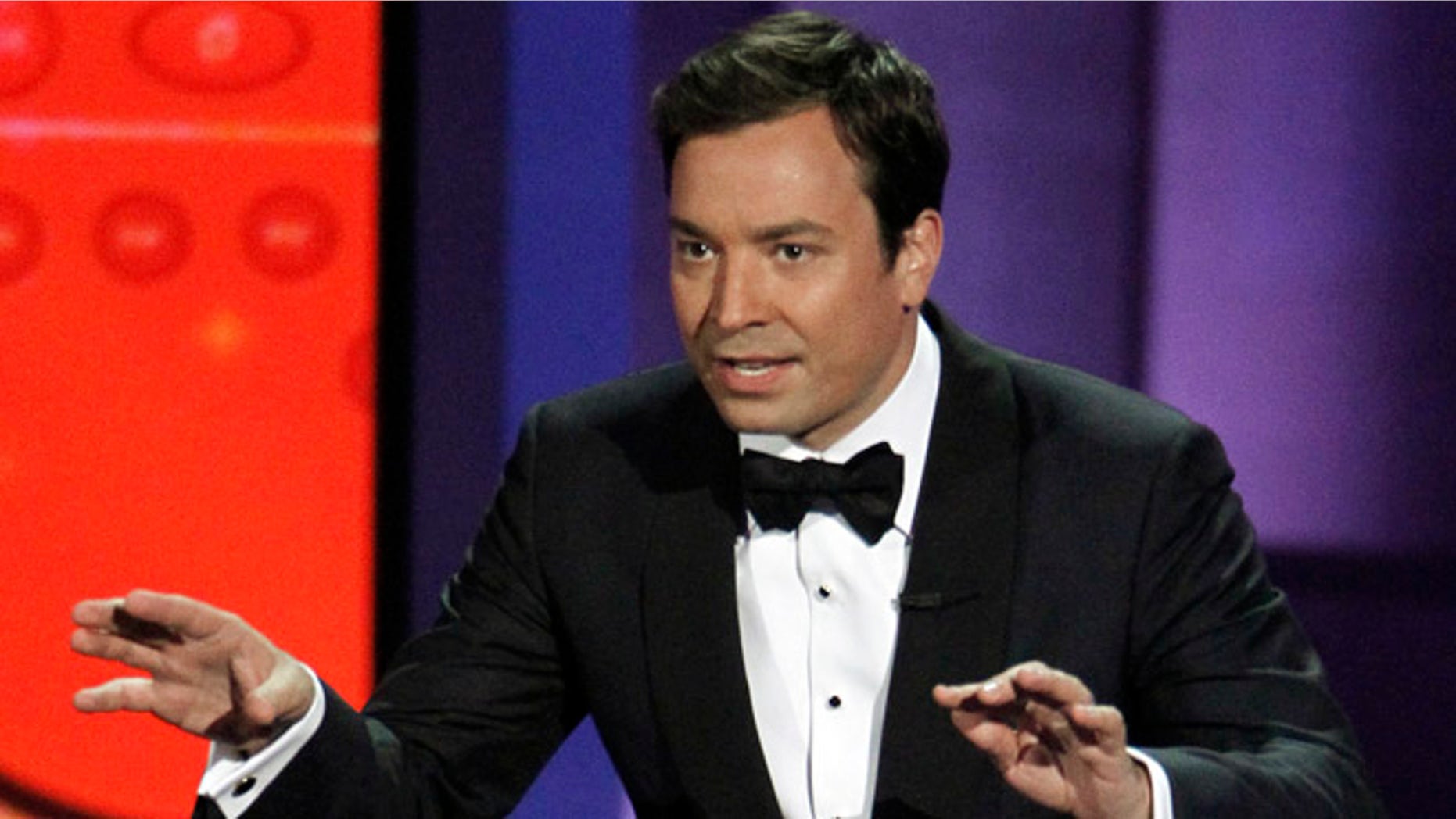 Aug. 29, 2010: In this file photo, host Jimmy Fallon presents during the 62nd Primetime Emmy Awards in Los Angeles.