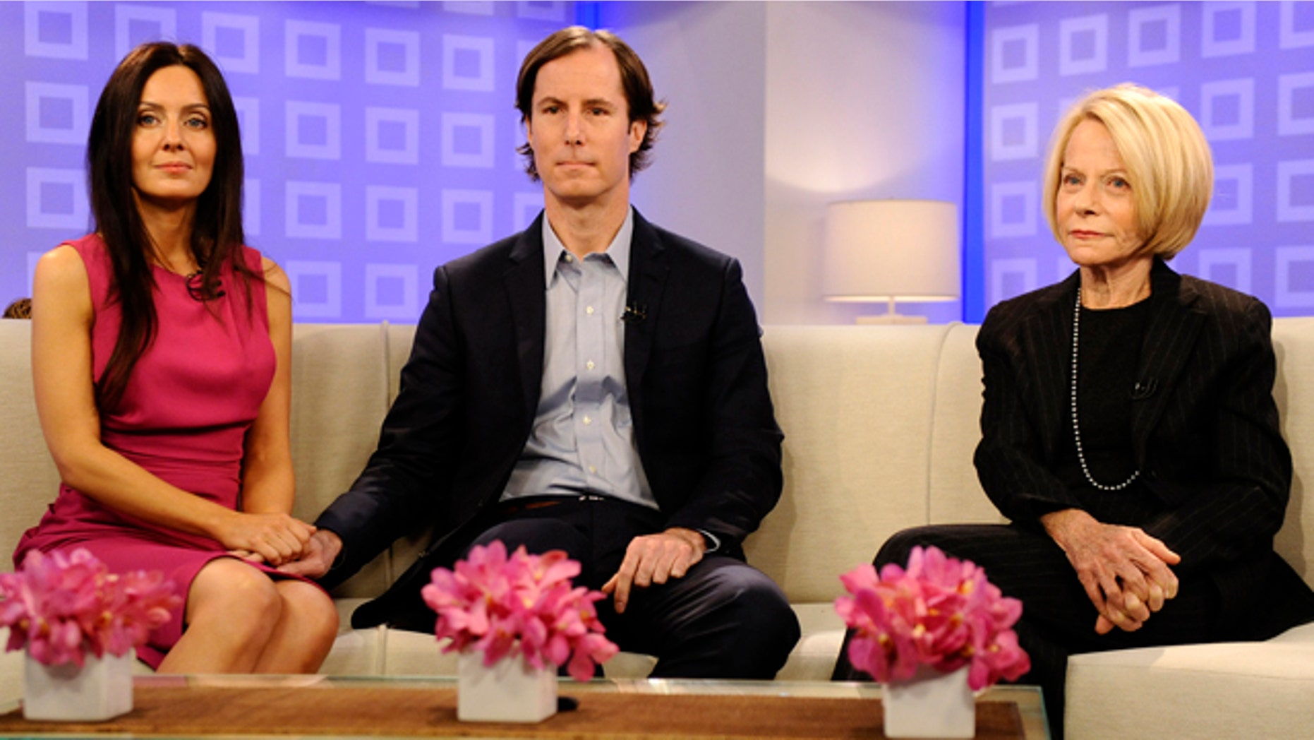 Oct. 31: In this image released by NBC, Catherine Hooper, left, fiance to Andrew Madoff, center, and Ruth Madoff, wife of jailed Ponzi scheme creator Bernie Madoff, before an interview.